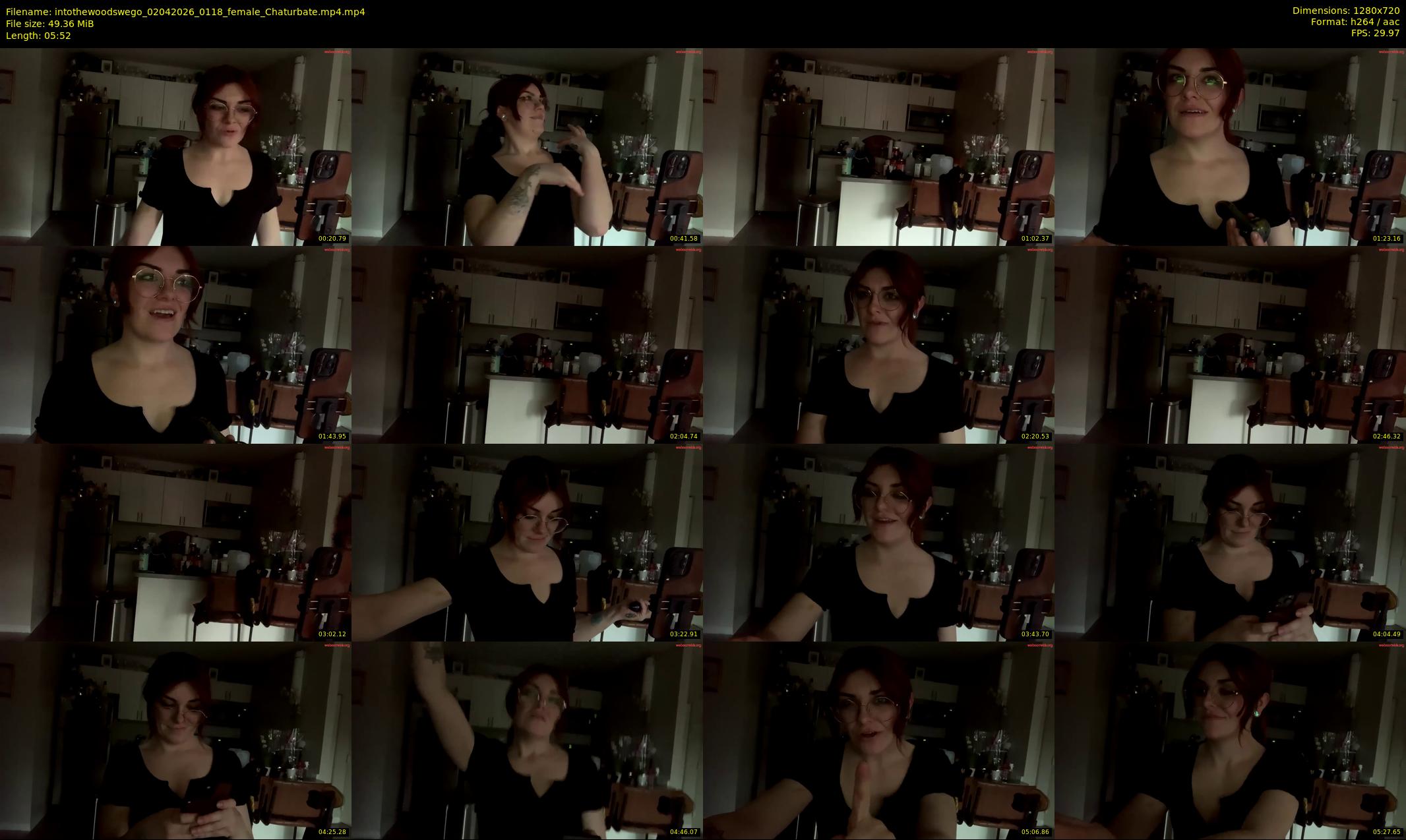 intothewoodswego — 6 minute Chaturbate female cam show recording, 720p, Apr 2, 2026
