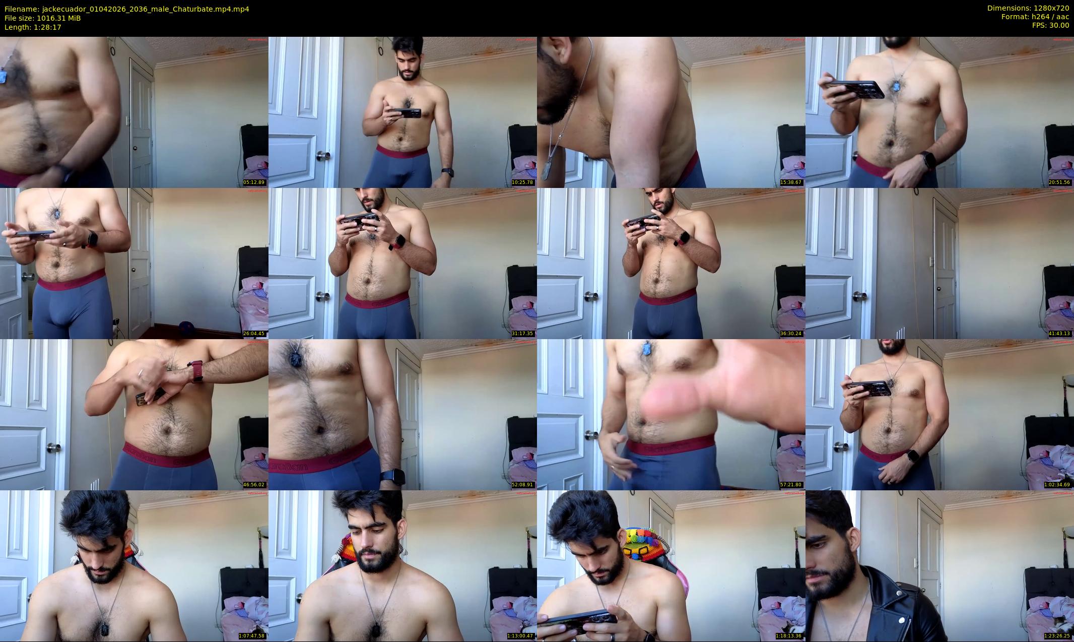 jackecuador — 89 minute Chaturbate male cam show recording, 720p, Apr 1, 2026