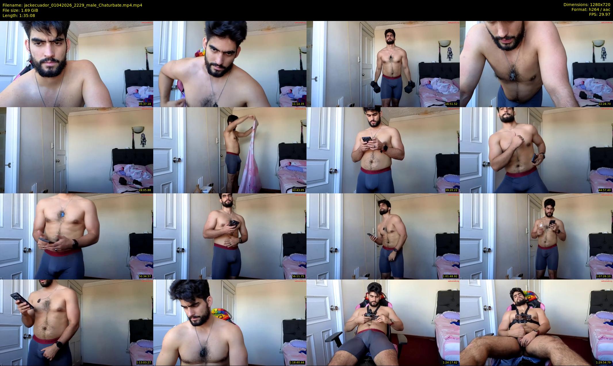 jackecuador — 96 minute Chaturbate male cam show recording, 720p, Apr 1, 2026