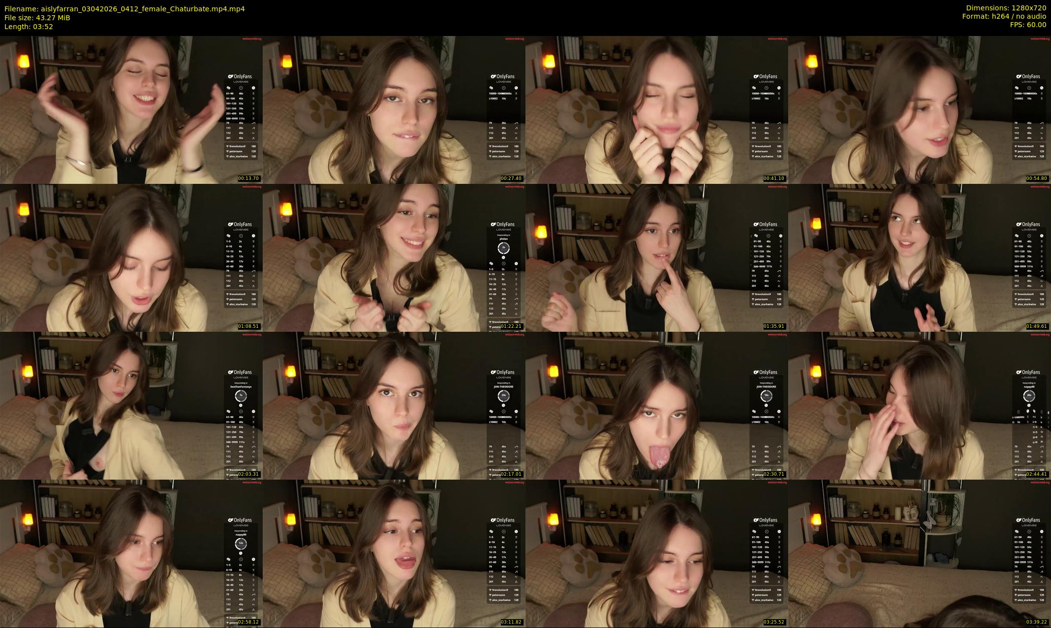 aislyfarran — 4 minute Chaturbate female cam show recording, 720p, Apr 3, 2026