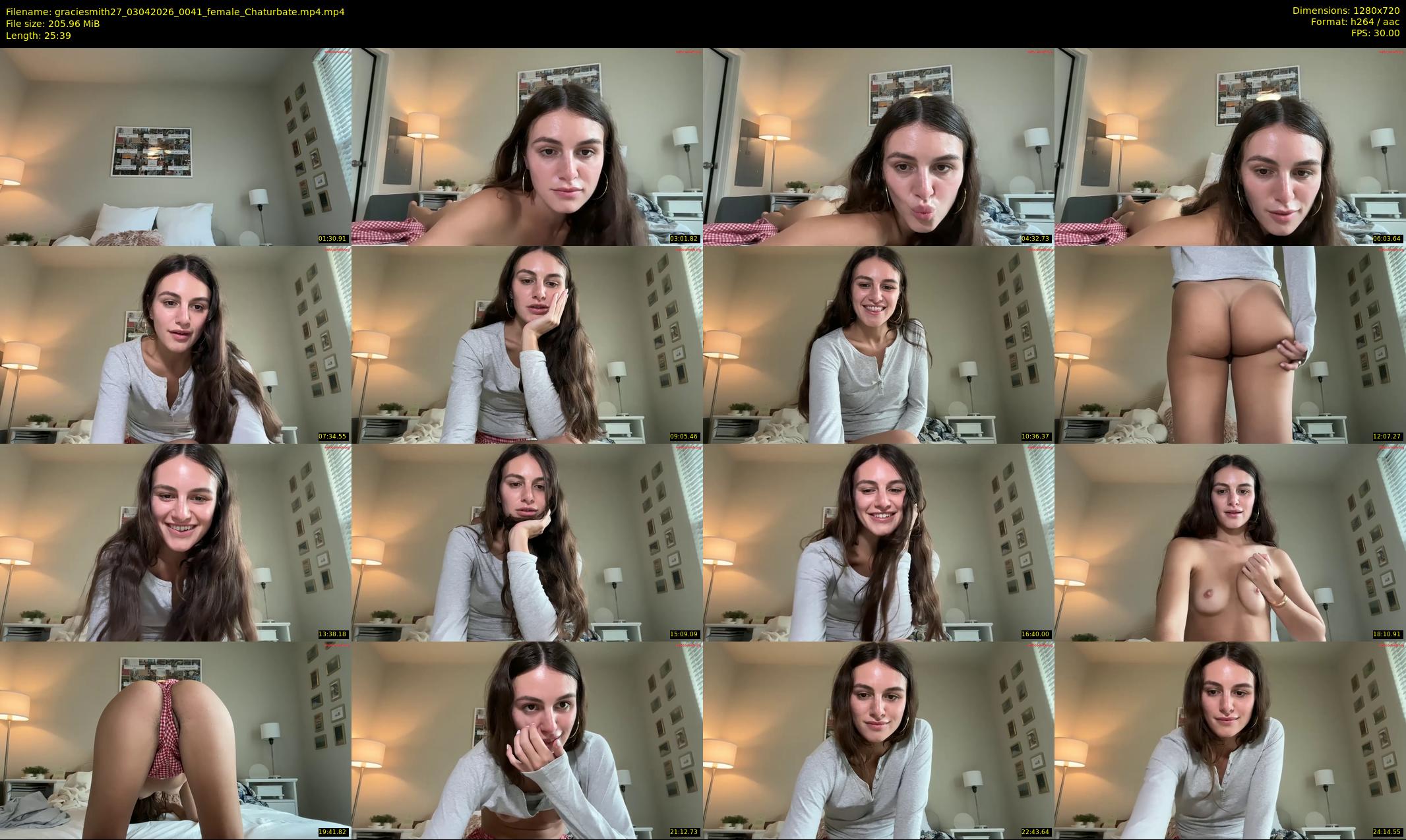 graciesmith27 — 26 minute Chaturbate female cam show recording, 720p, Apr 3, 2026