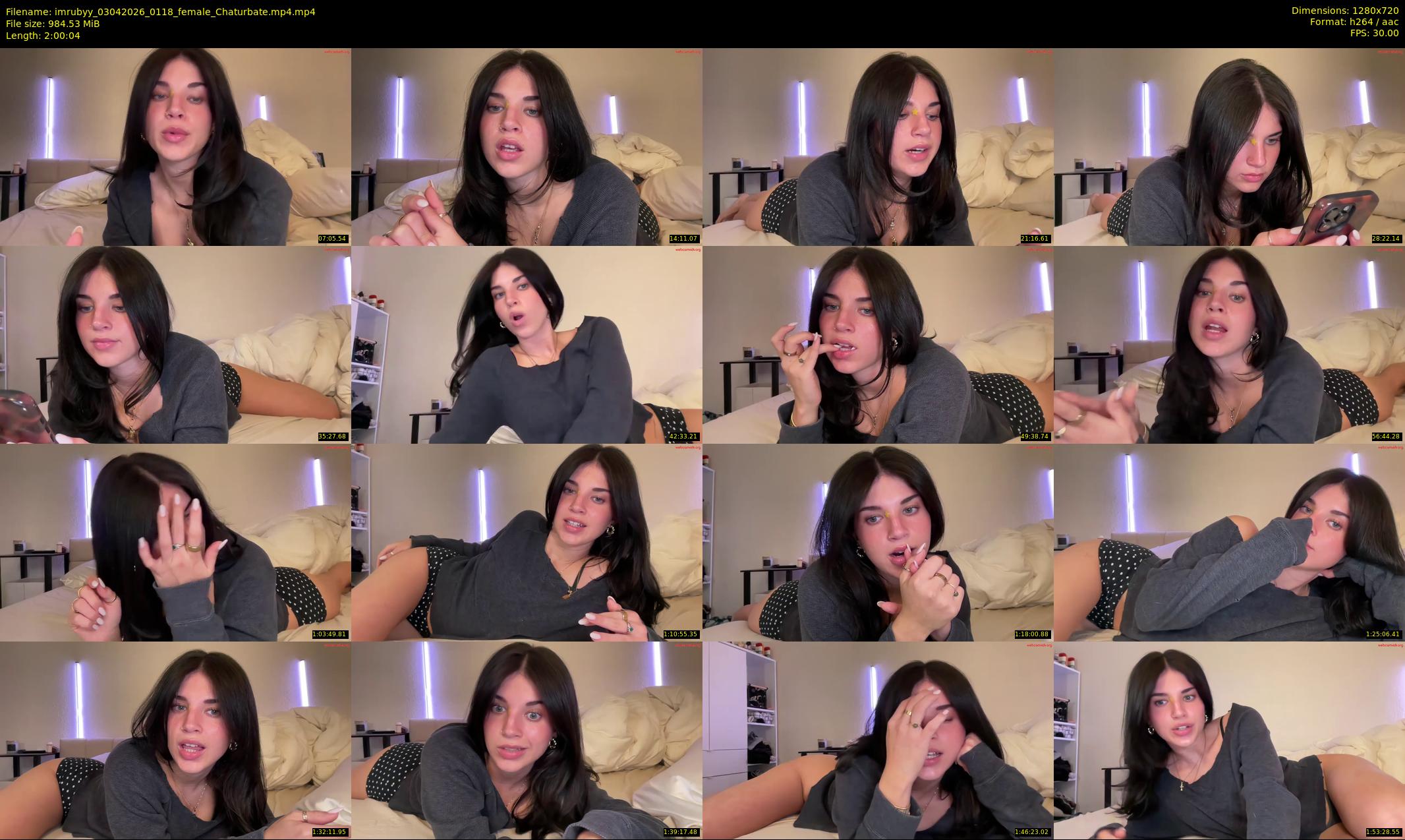 imrubyy — 121 minute Chaturbate female cam show recording, 720p, Apr 3, 2026