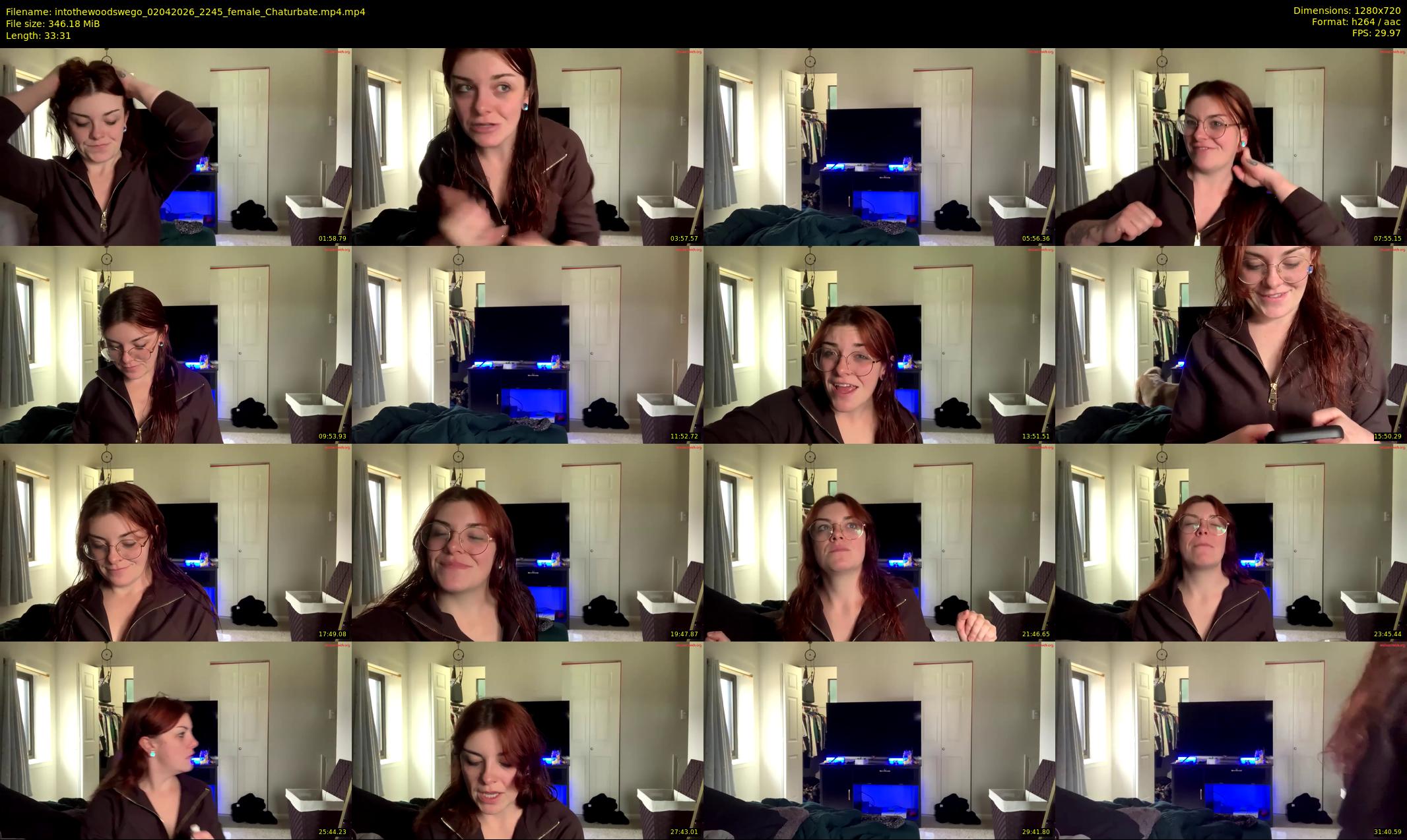 intothewoodswego — 34 minute Chaturbate female cam show recording, 720p, Apr 2, 2026