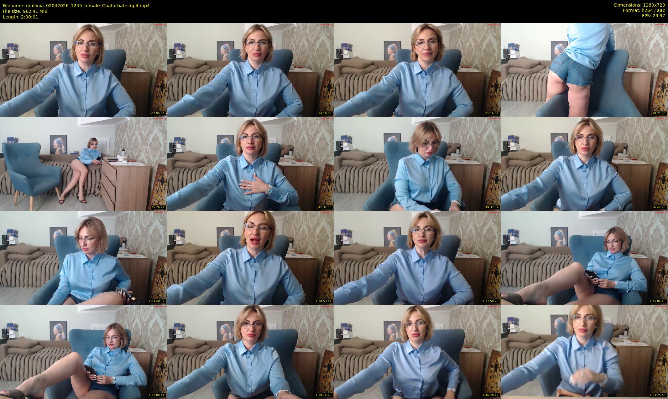 mallinia — 121 minute Chaturbate female cam show recording, 720p, Apr 2, 2026