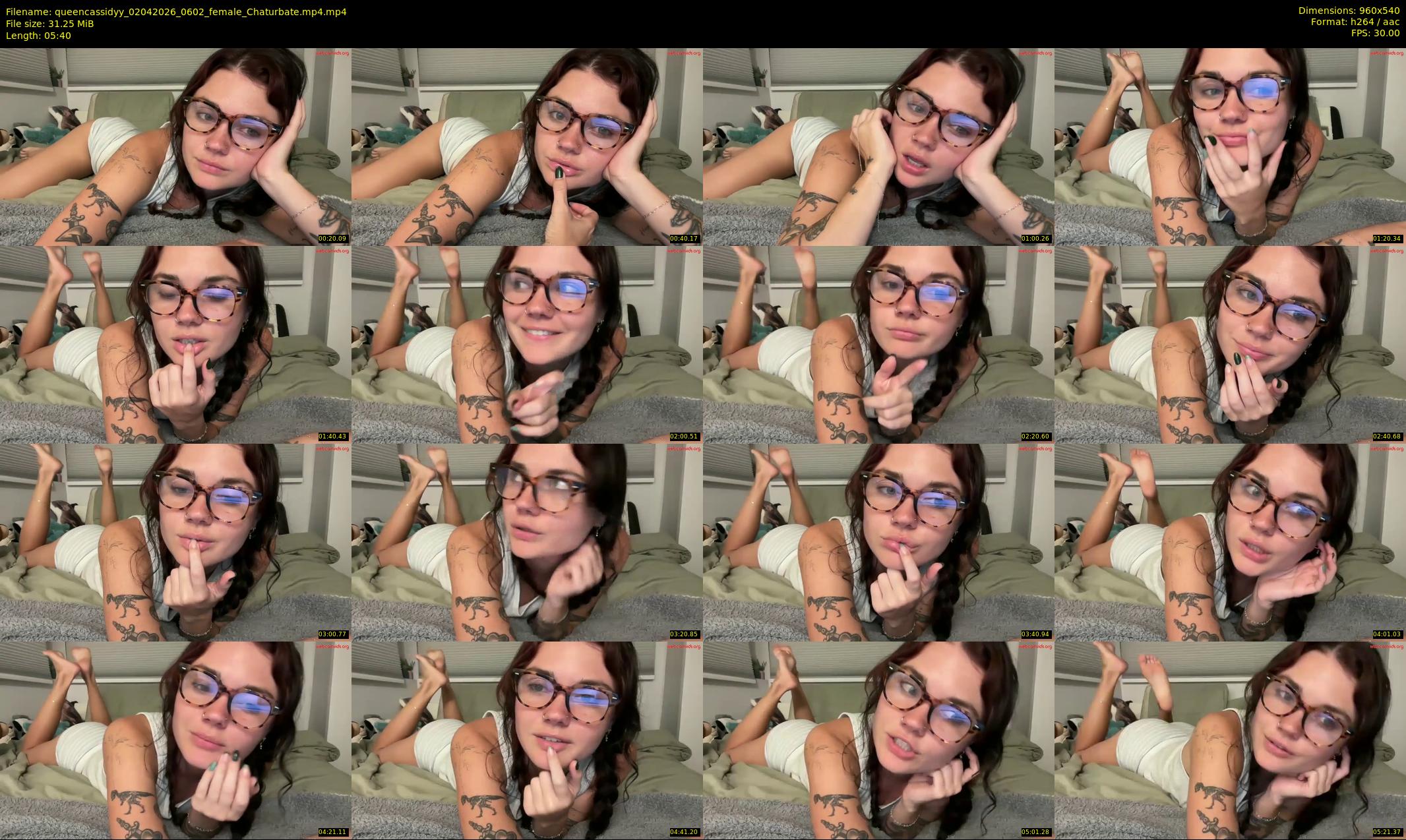 queencassidyy — 6 minute Chaturbate female cam show recording, 480p, Apr 2, 2026
