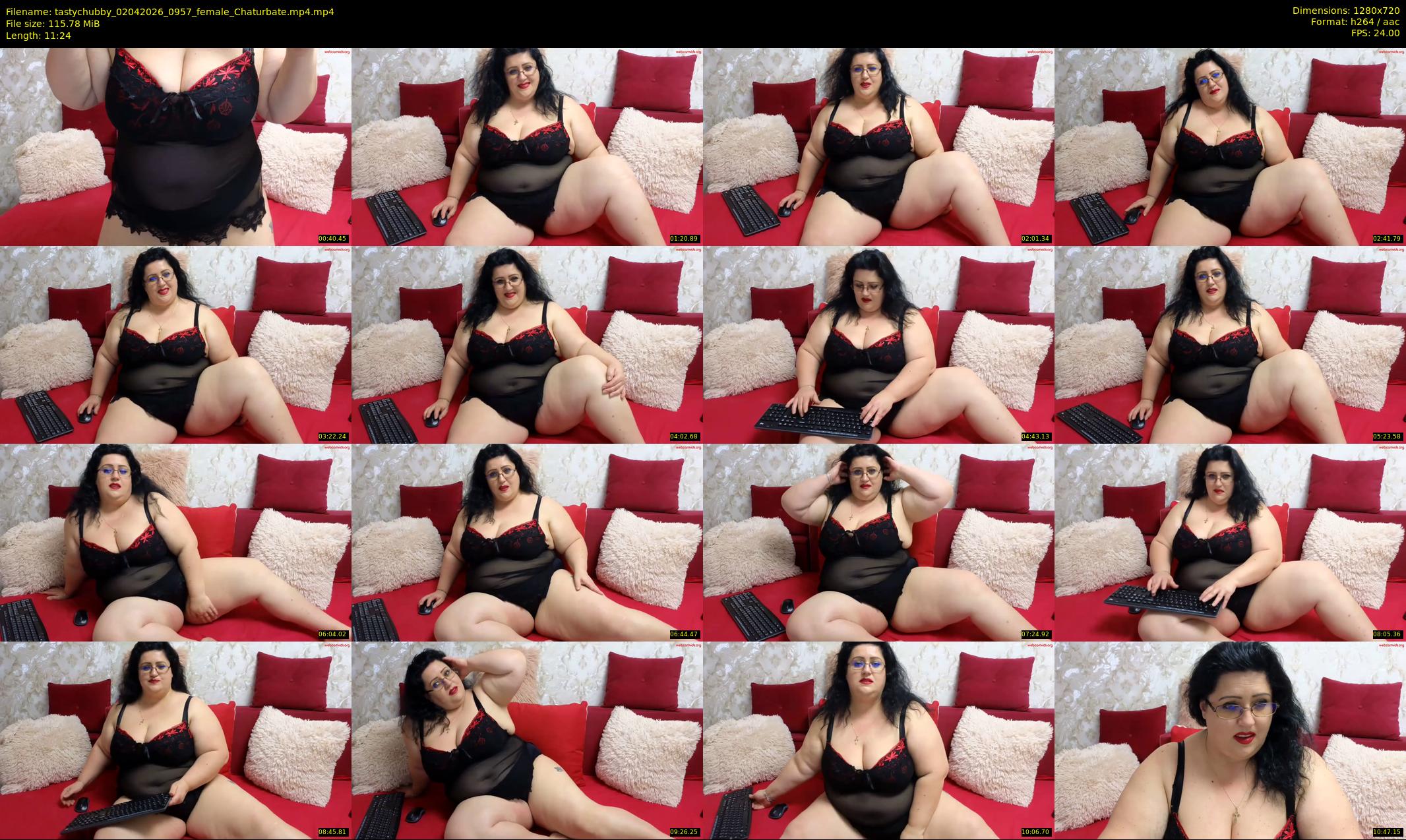 tastychubby — 12 minute Chaturbate female cam show recording, 720p, Apr 2, 2026