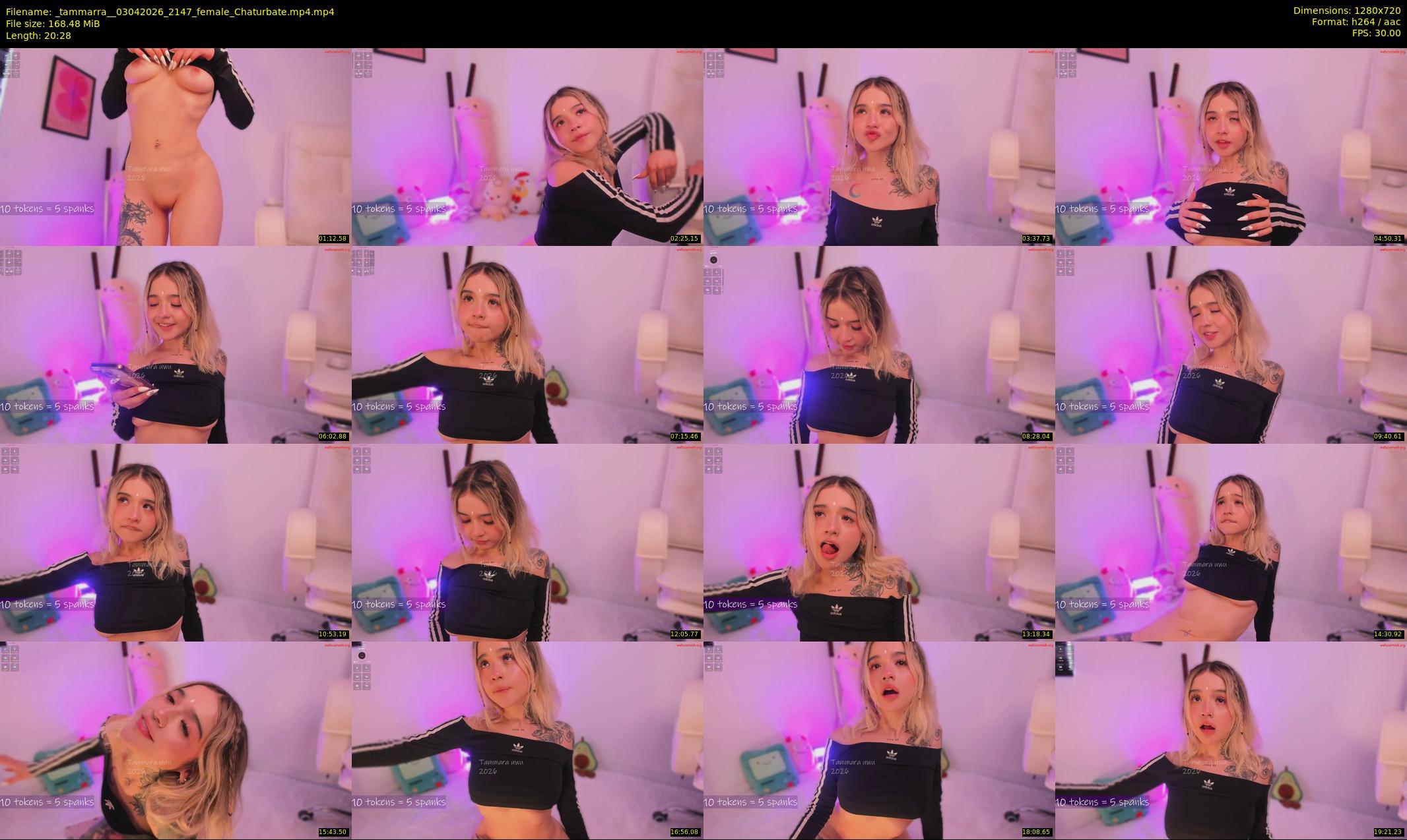 _tammarra_ — 21 minute Chaturbate female cam show recording, 720p, Apr 3, 2026