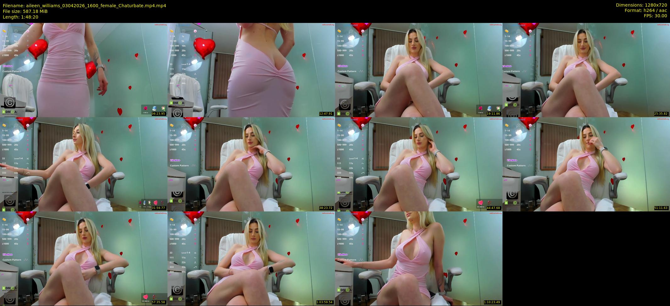 aileen_williams — 109 minute Chaturbate female cam show recording, 720p, Apr 3, 2026