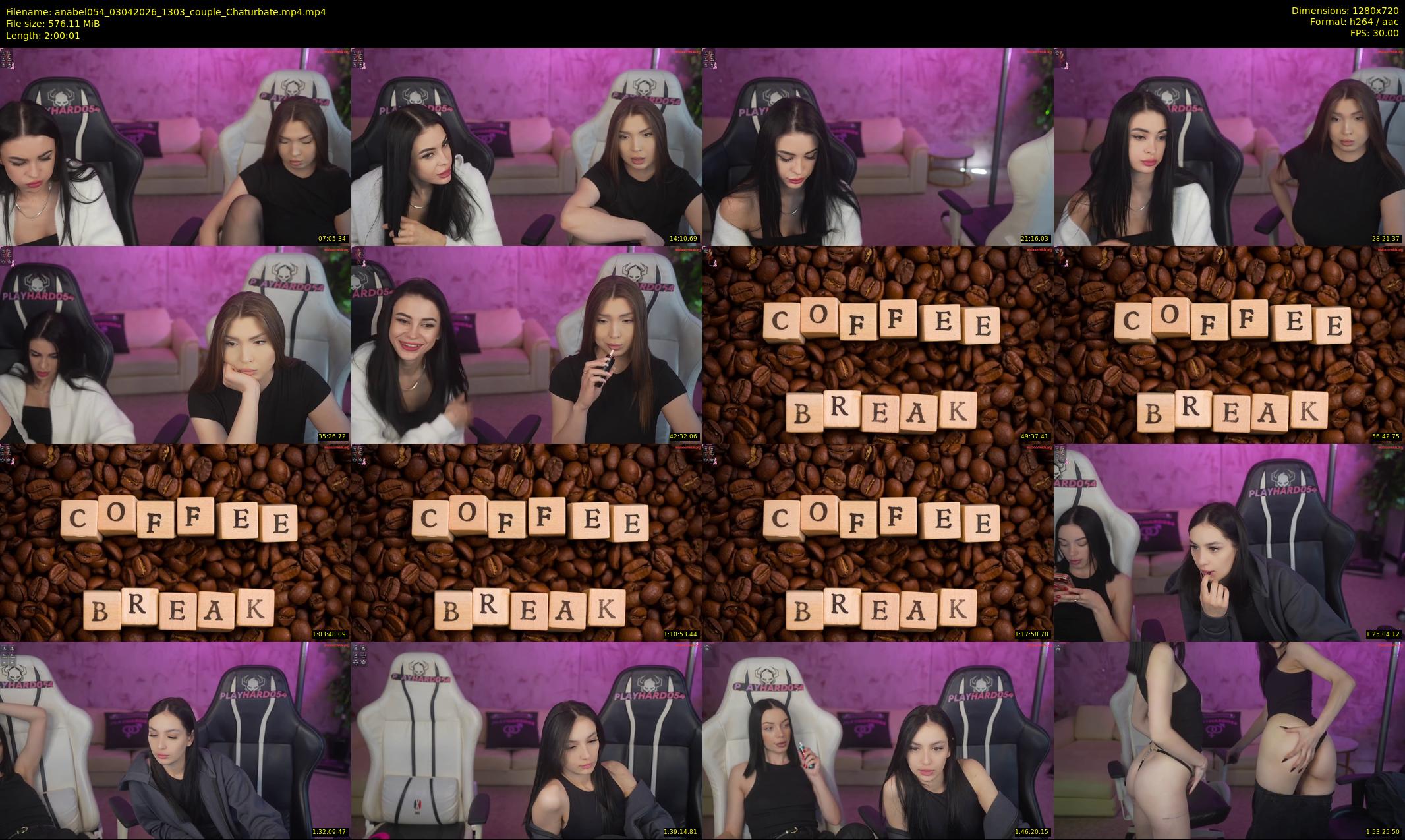 anabel054 — 121 minute Chaturbate female cam show recording, 720p, Apr 3, 2026