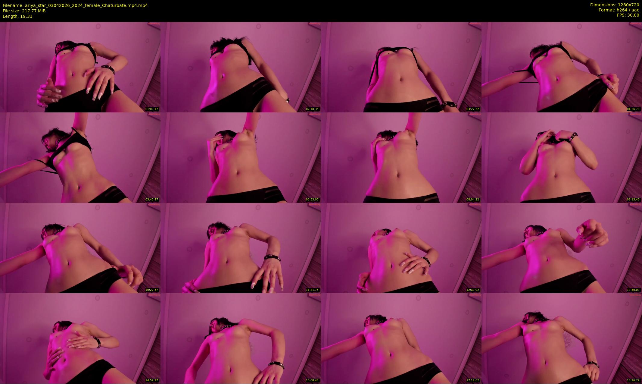 ariya_star — 20 minute Chaturbate female cam show recording, 720p, Apr 3, 2026
