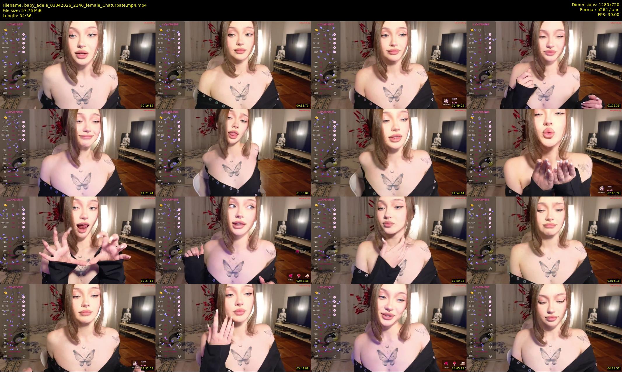 baby_adele — 5 minute Chaturbate female cam show recording, 720p, Apr 3, 2026