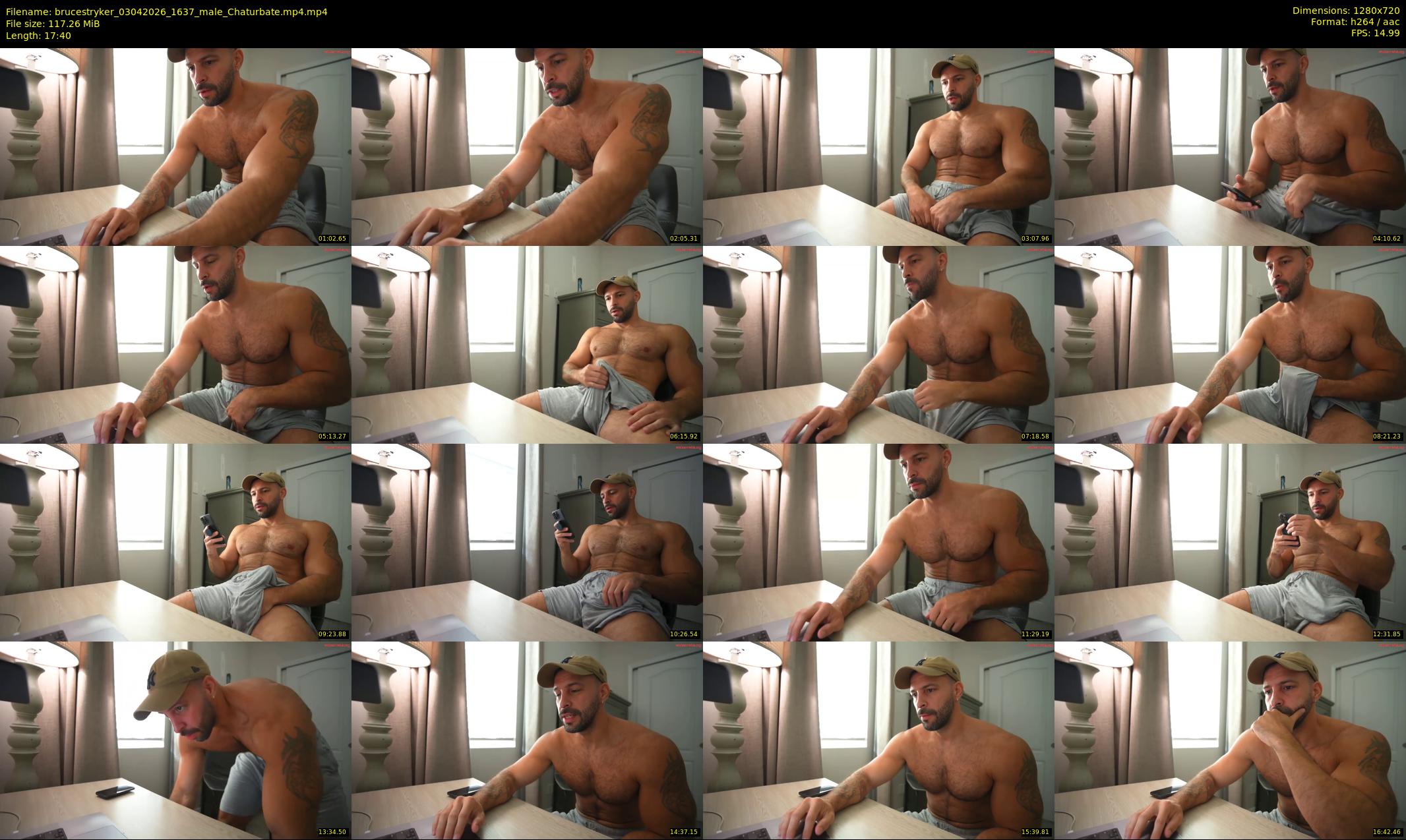 brucestryker — 18 minute Chaturbate male cam show recording, 720p, Apr 3, 2026