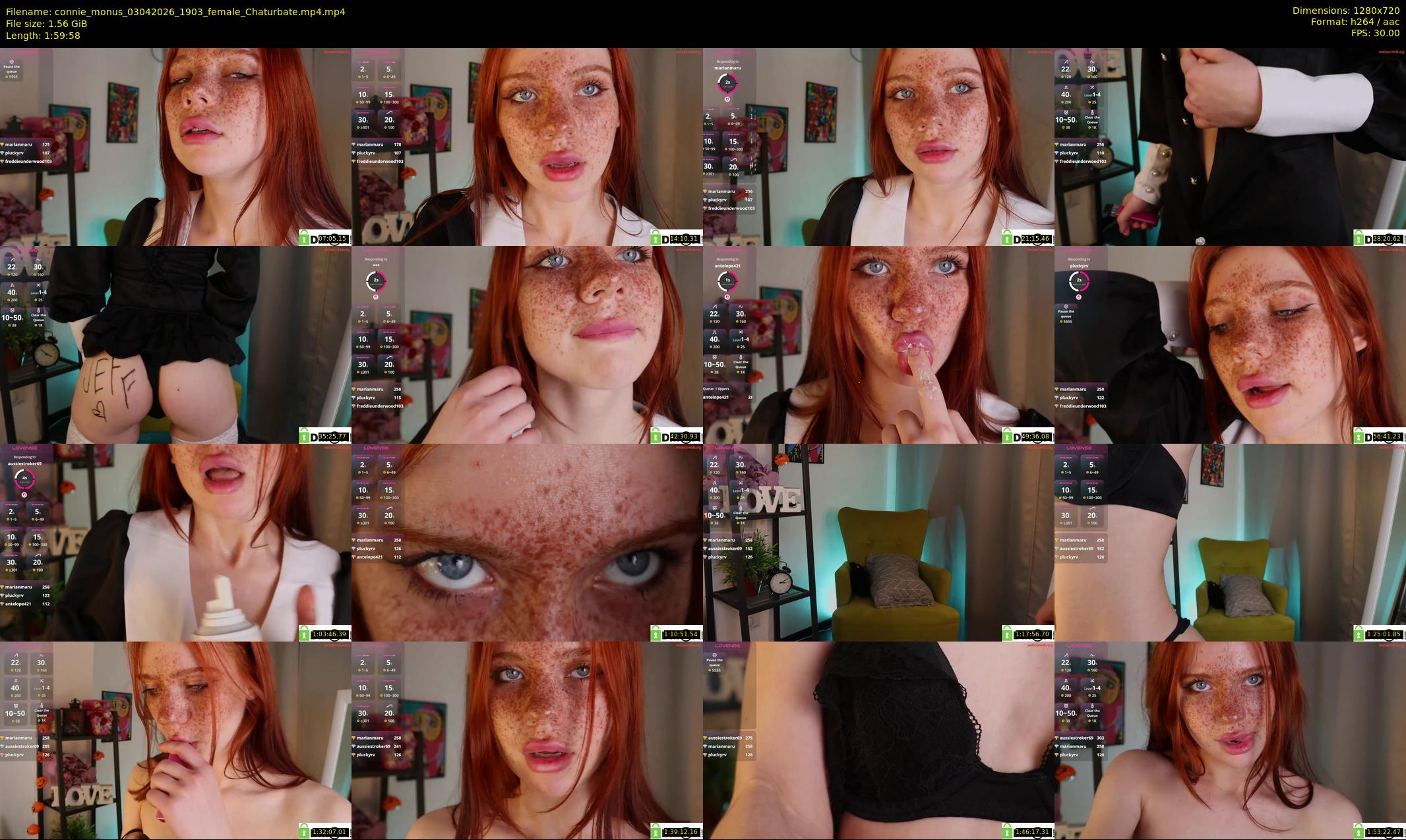 connie_monus — 120 minute Chaturbate female cam show recording, 720p, Apr 3, 2026