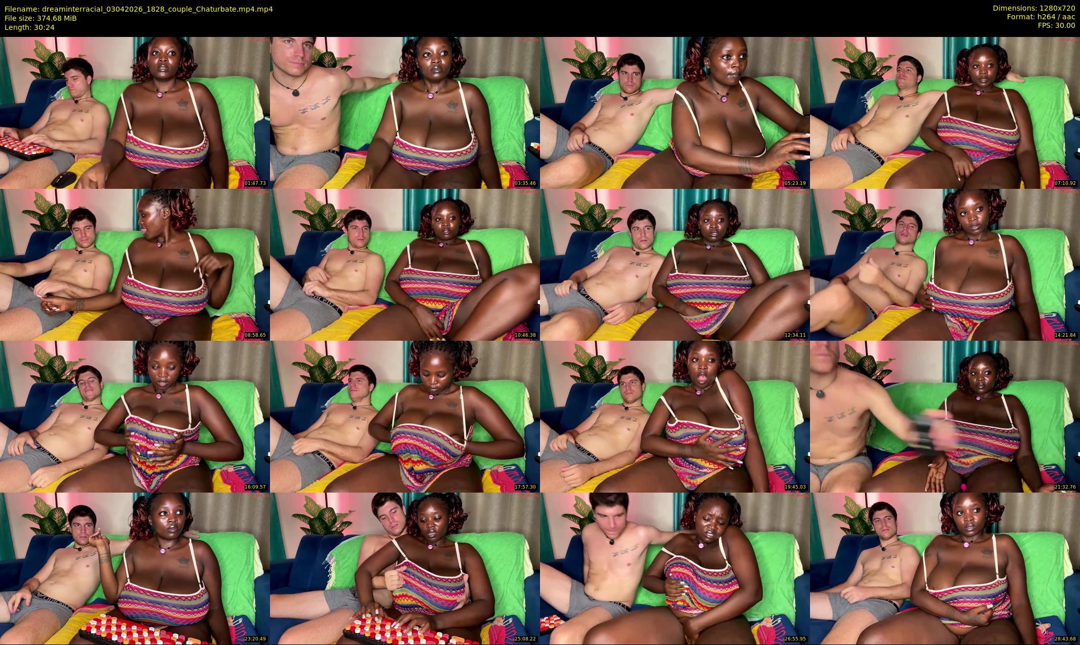 dreaminterracial — 31 minute Chaturbate couple cam show recording, 720p, Apr 3, 2026