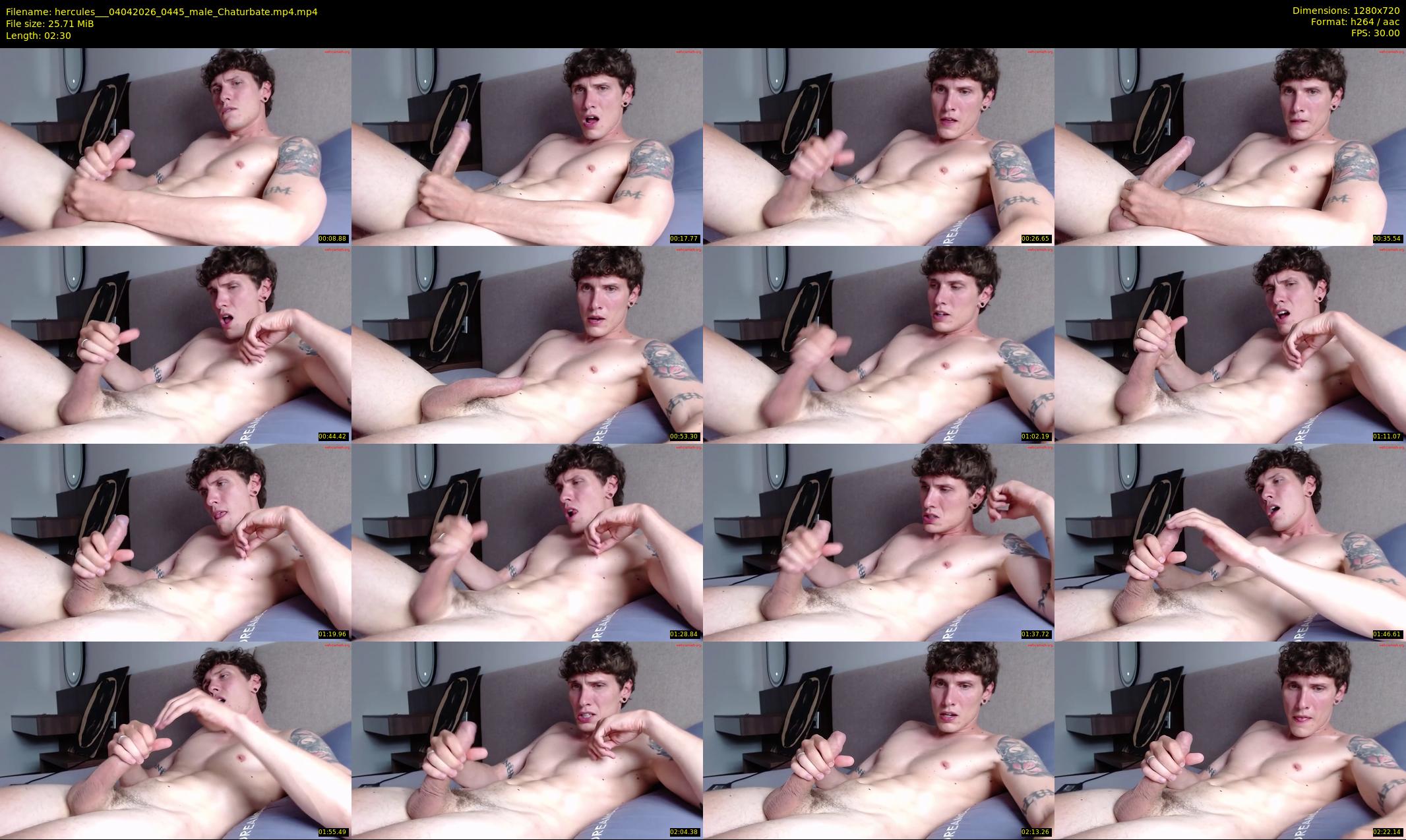 hercules__ — 3 minute Chaturbate male cam show recording, 720p, Apr 4, 2026