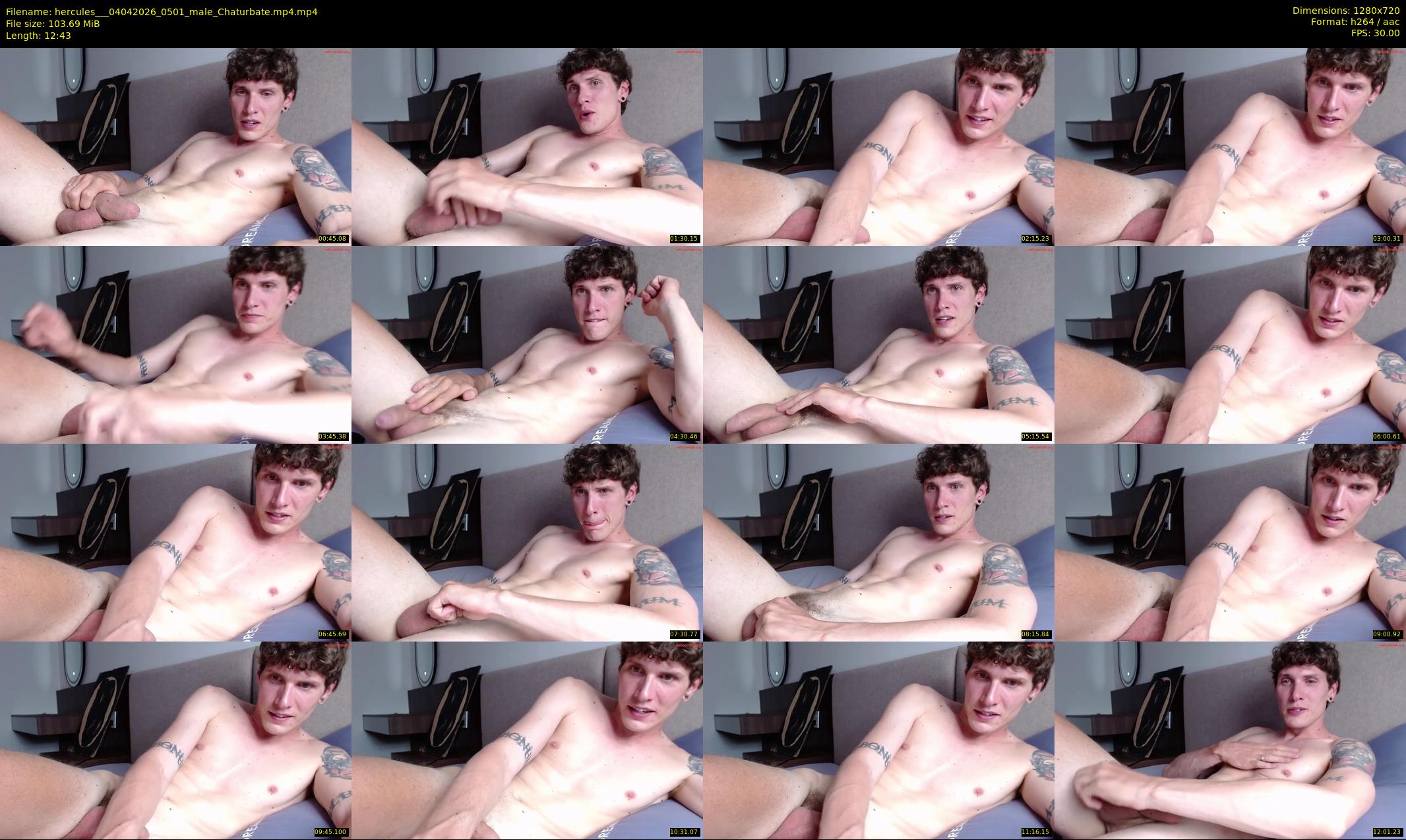 hercules__ — 13 minute Chaturbate male cam show recording, 720p, Apr 4, 2026