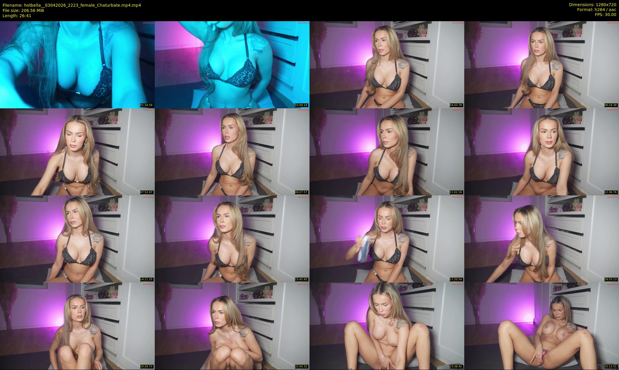 hotbella_ — 27 minute Chaturbate female cam show recording, 720p, Apr 3, 2026