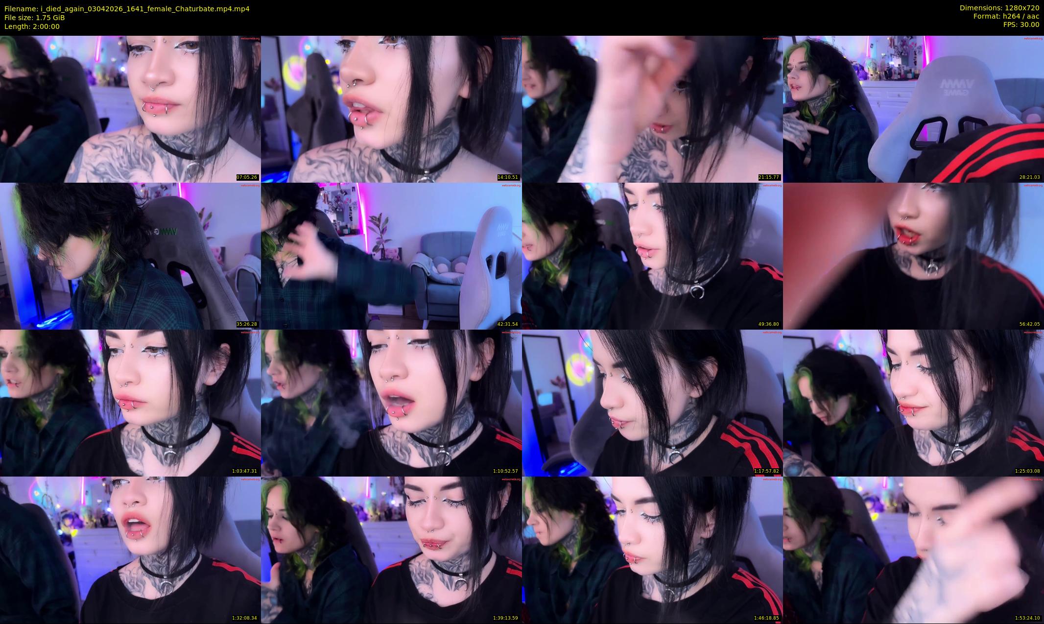 i_died_again — 120 minute Chaturbate female cam show recording, 720p, Apr 3, 2026