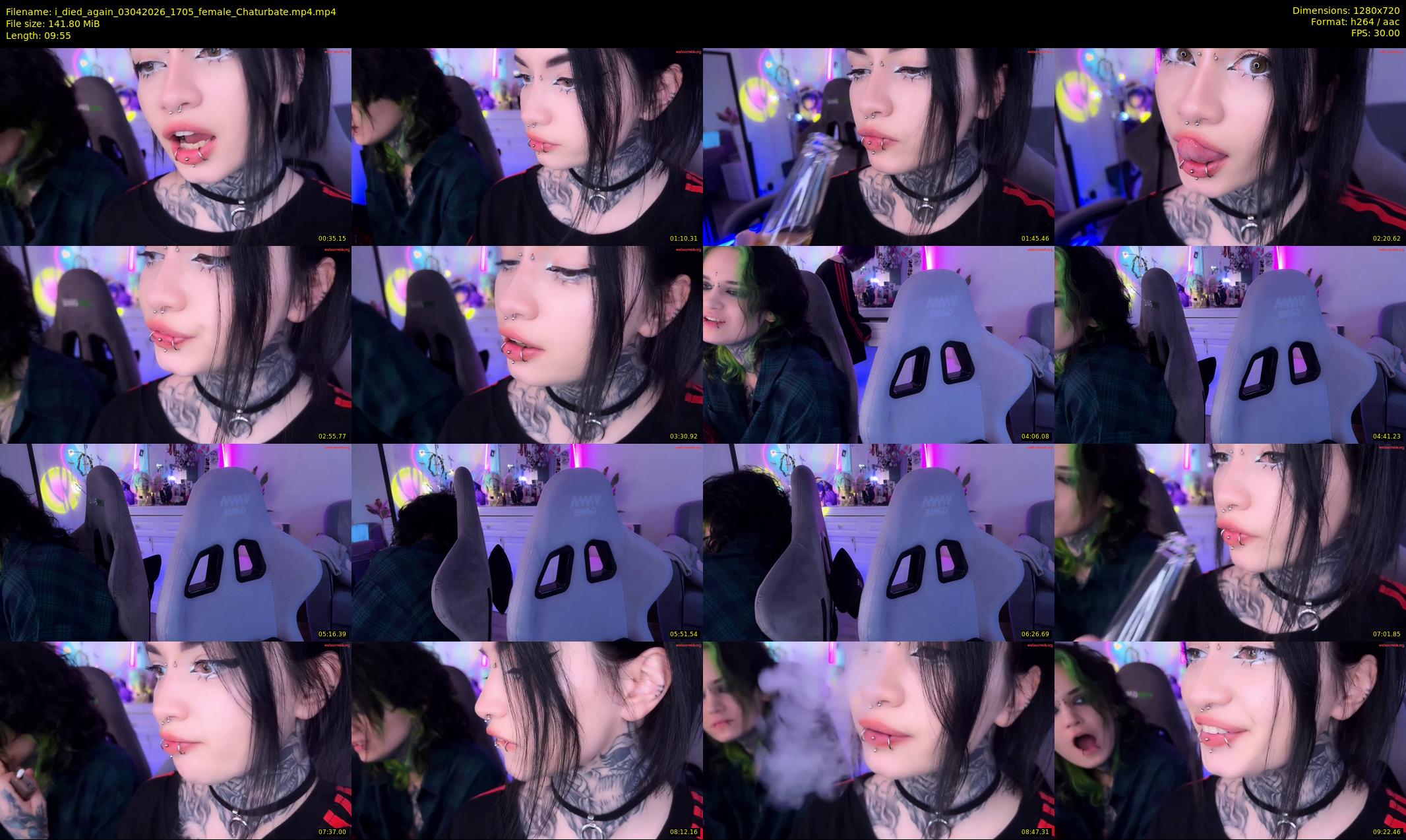 i_died_again — 10 minute Chaturbate female cam show recording, 720p, Apr 3, 2026