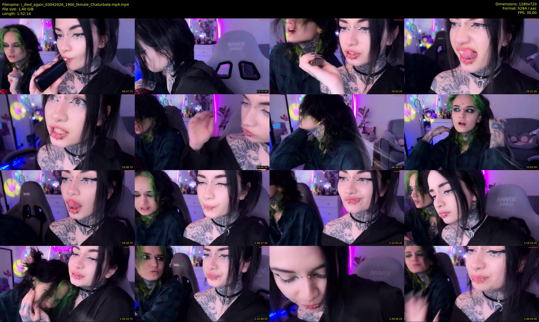 i_died_again — 113 minute Chaturbate female cam show recording, 720p, Apr 3, 2026