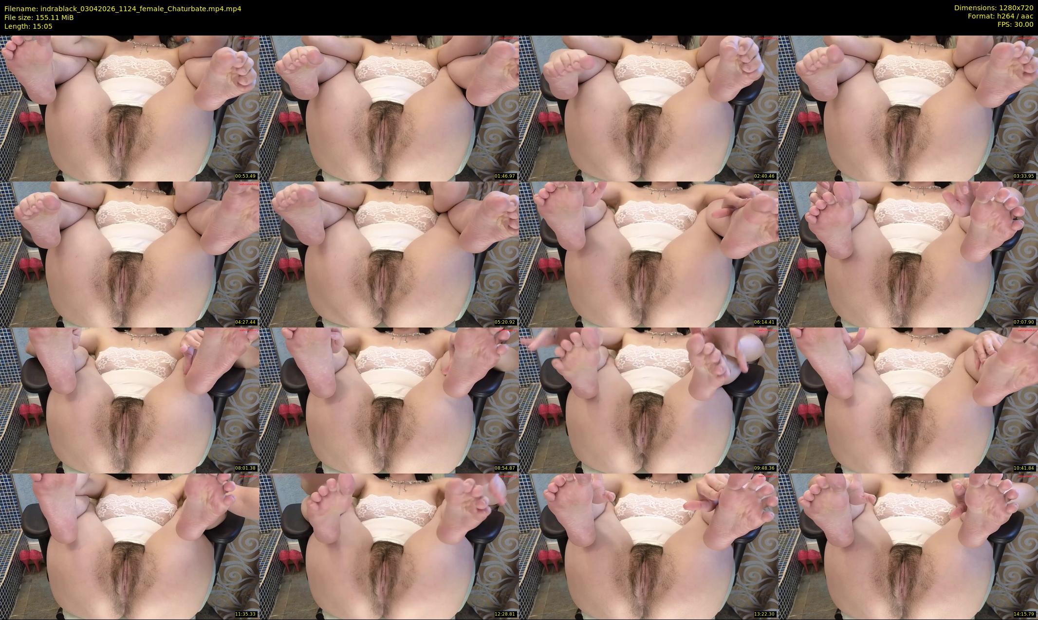 indrablack — 16 minute Chaturbate female cam show recording, 720p, Apr 3, 2026