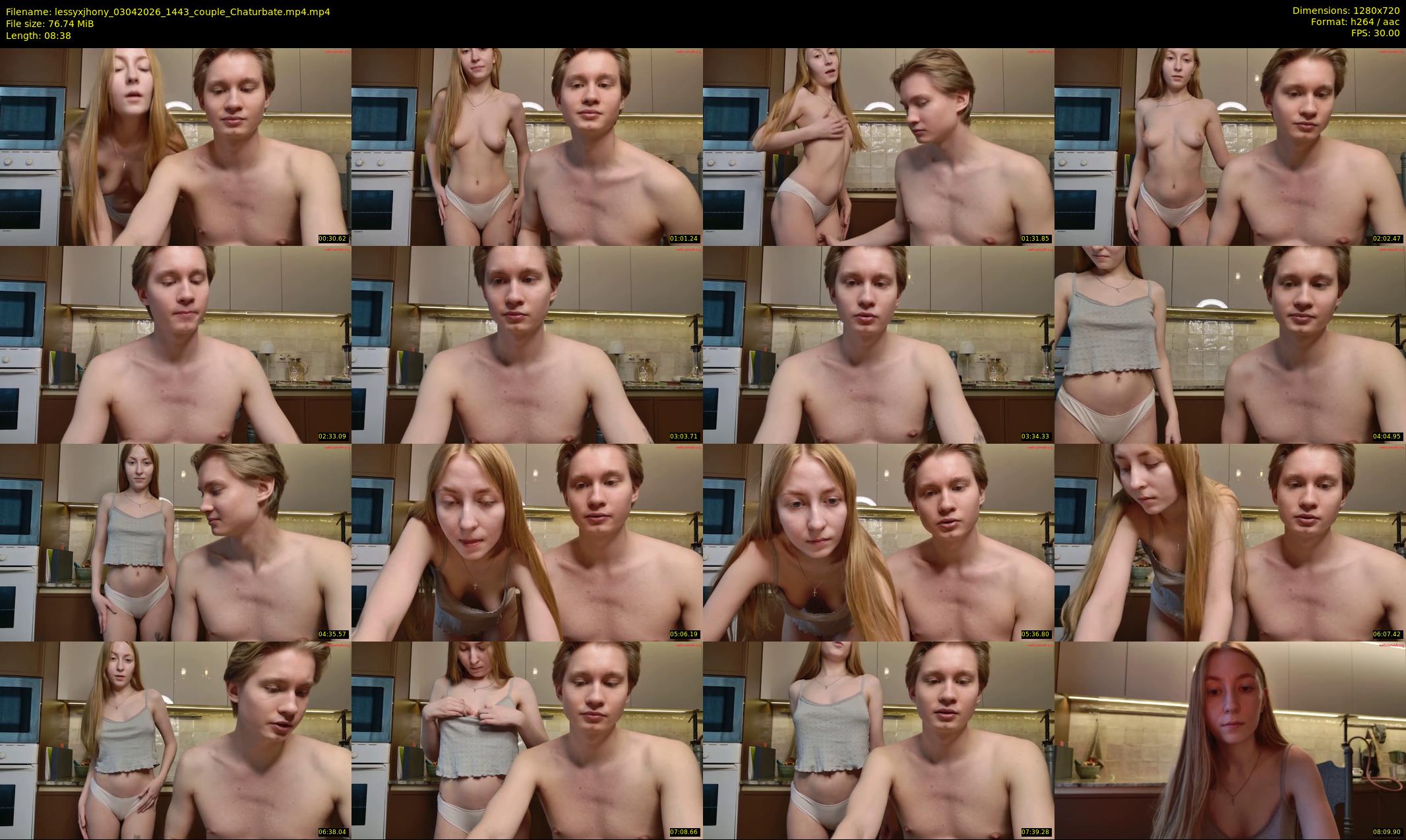 lessyxjhony — 9 minute Chaturbate couple cam show recording, 720p, Apr 3, 2026