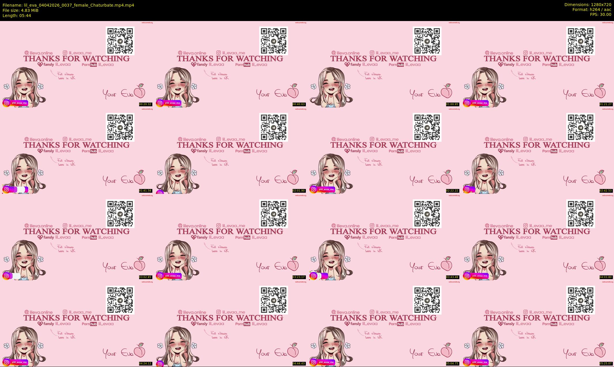 lil_eva — 6 minute Chaturbate female cam show recording, 720p, Apr 4, 2026