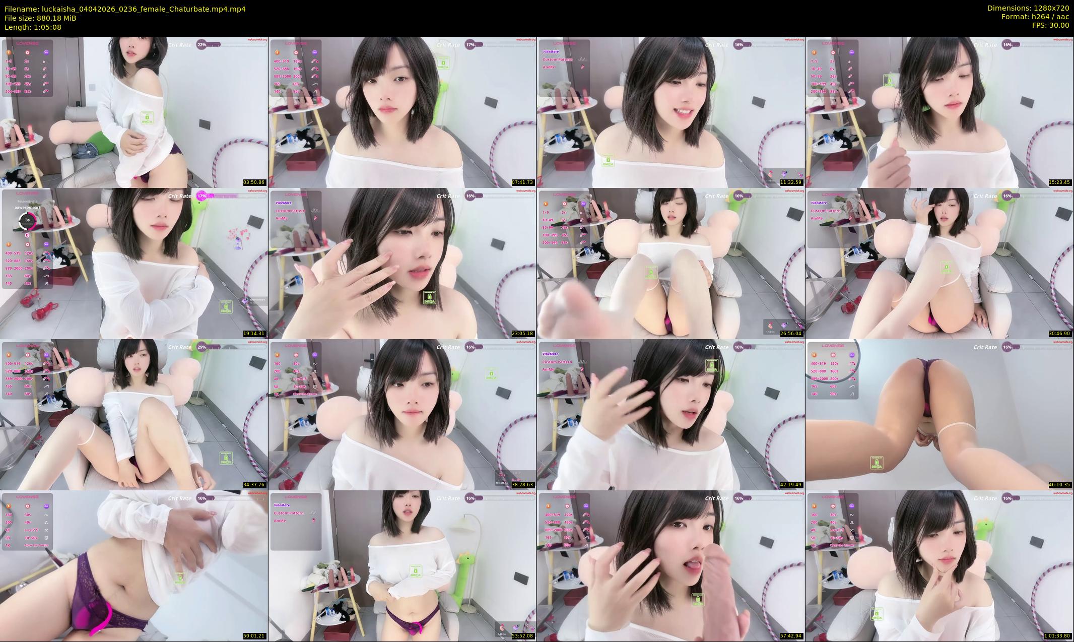 luckaisha — 66 minute Chaturbate female cam show recording, 720p, Apr 4, 2026