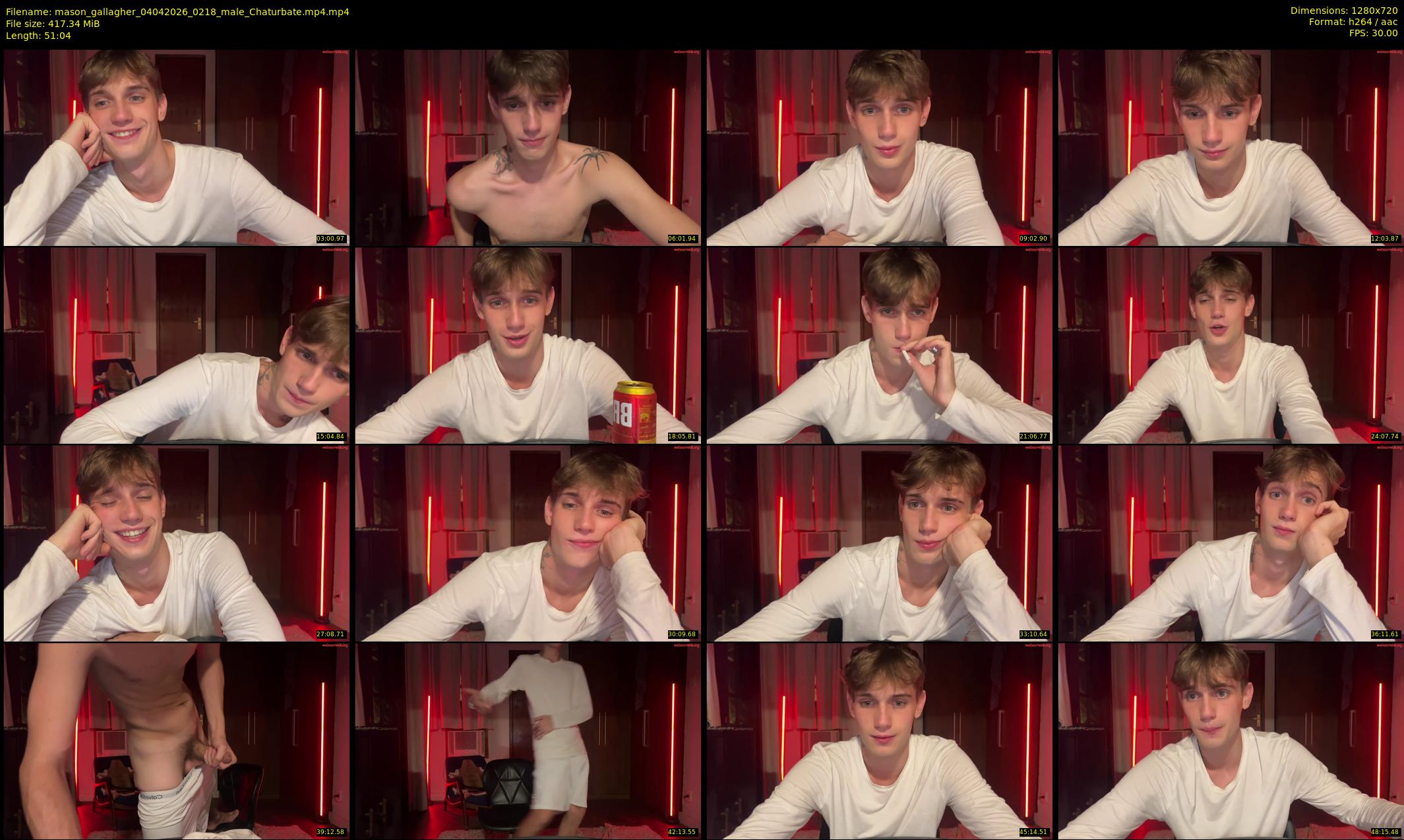 mason_gallagher — 52 minute Chaturbate male cam show recording, 720p, Apr 4, 2026