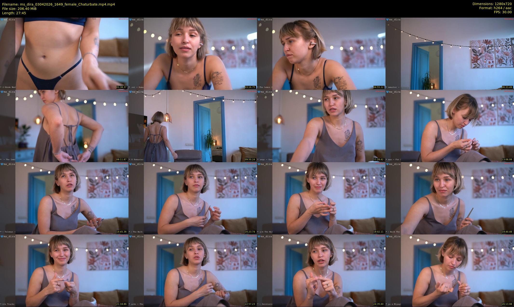 ms_dira — 28 minute Chaturbate female cam show recording, 720p, Apr 3, 2026