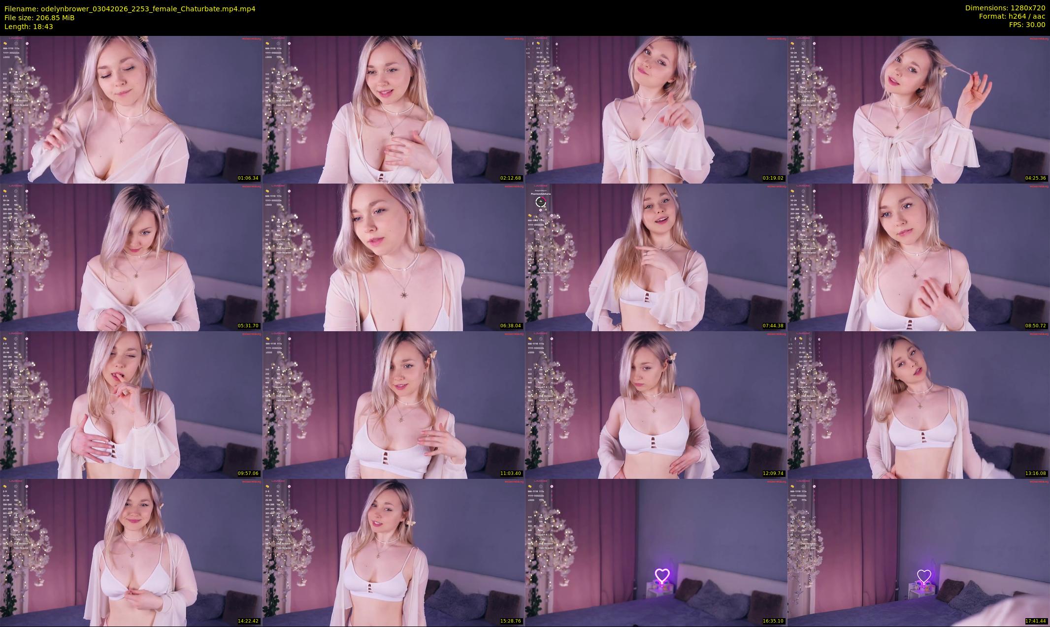 odelynbrower — 19 minute Chaturbate female cam show recording, 720p, Apr 3, 2026