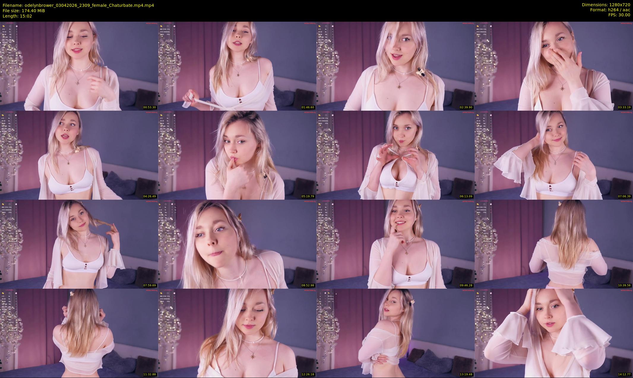 odelynbrower — 16 minute Chaturbate female cam show recording, 720p, Apr 3, 2026