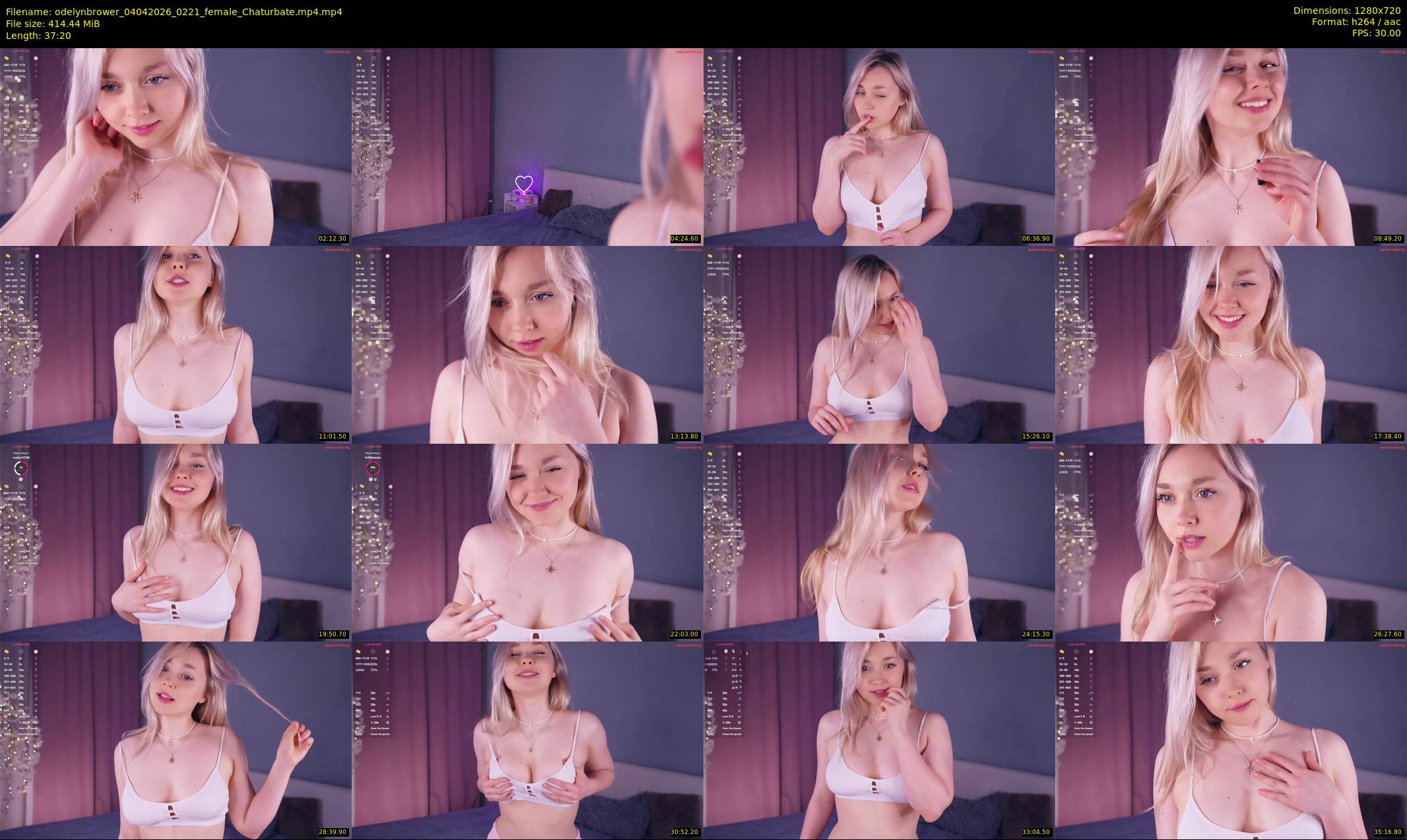 odelynbrower — 38 minute Chaturbate female cam show recording, 720p, Apr 4, 2026