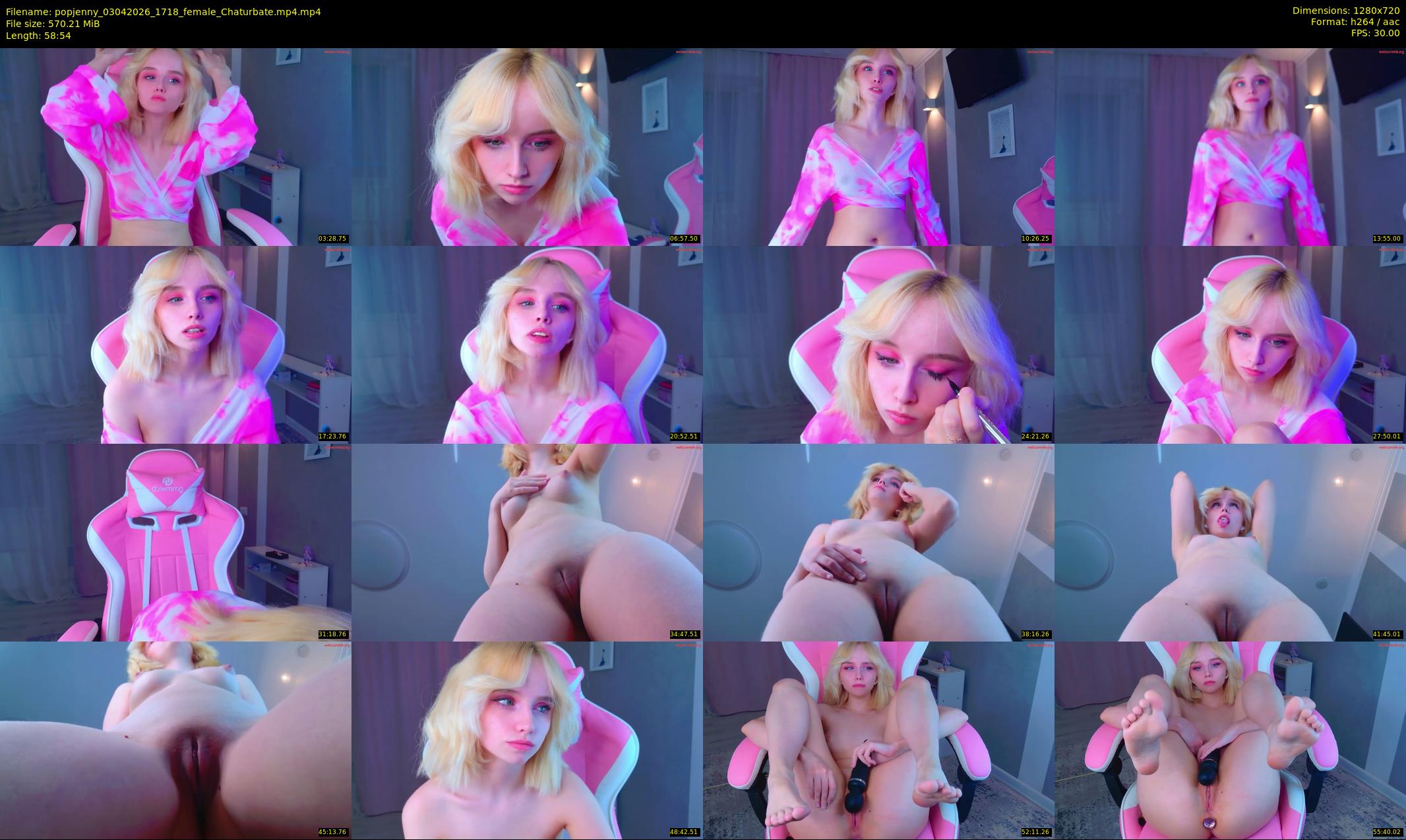 popjenny — 59 minute Chaturbate female cam show recording, 720p, Apr 3, 2026