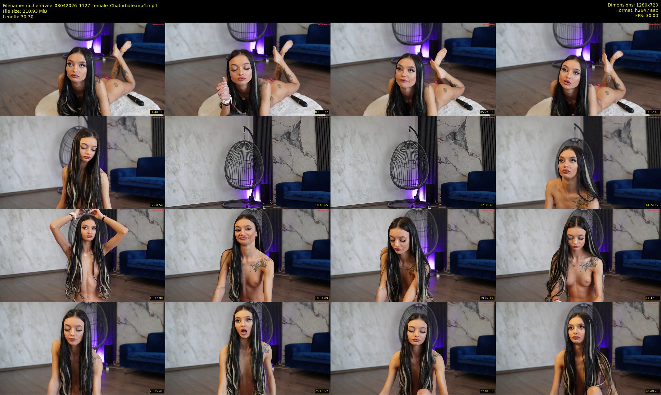 rachelravee — 31 minute Chaturbate female cam show recording, 720p, Apr 3, 2026