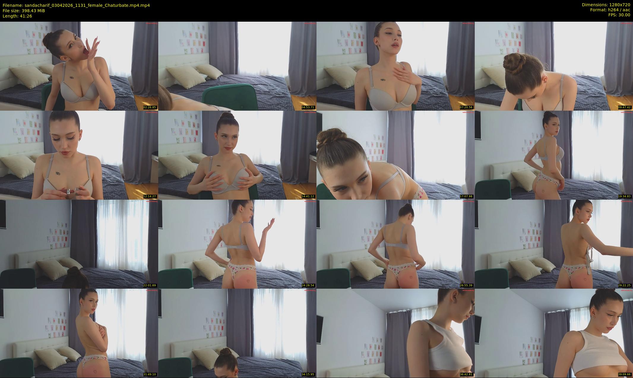 sandacharif — 42 minute Chaturbate female cam show recording, 720p, Apr 3, 2026