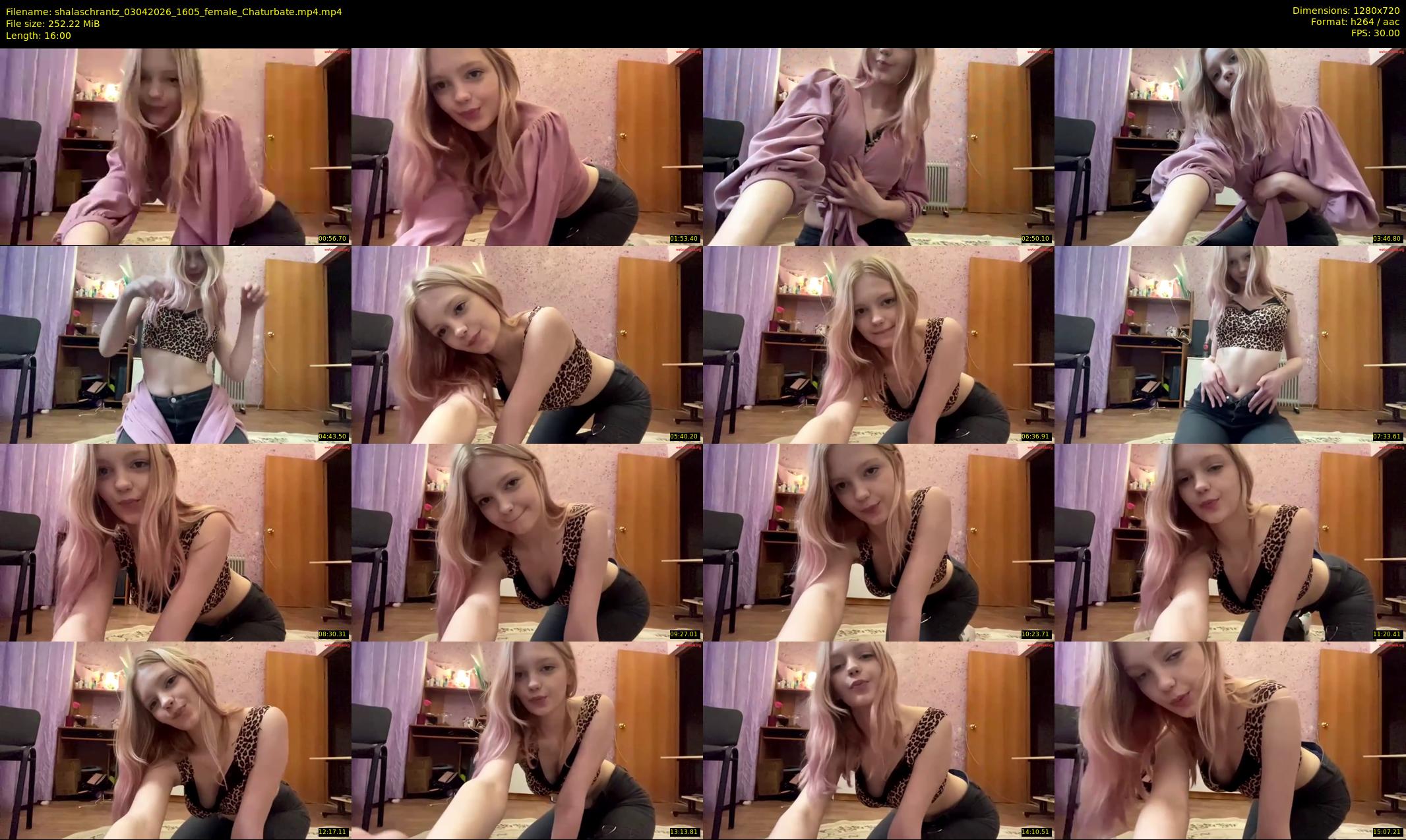shalaschrantz — 16 minute Chaturbate female cam show recording, 720p, Apr 3, 2026