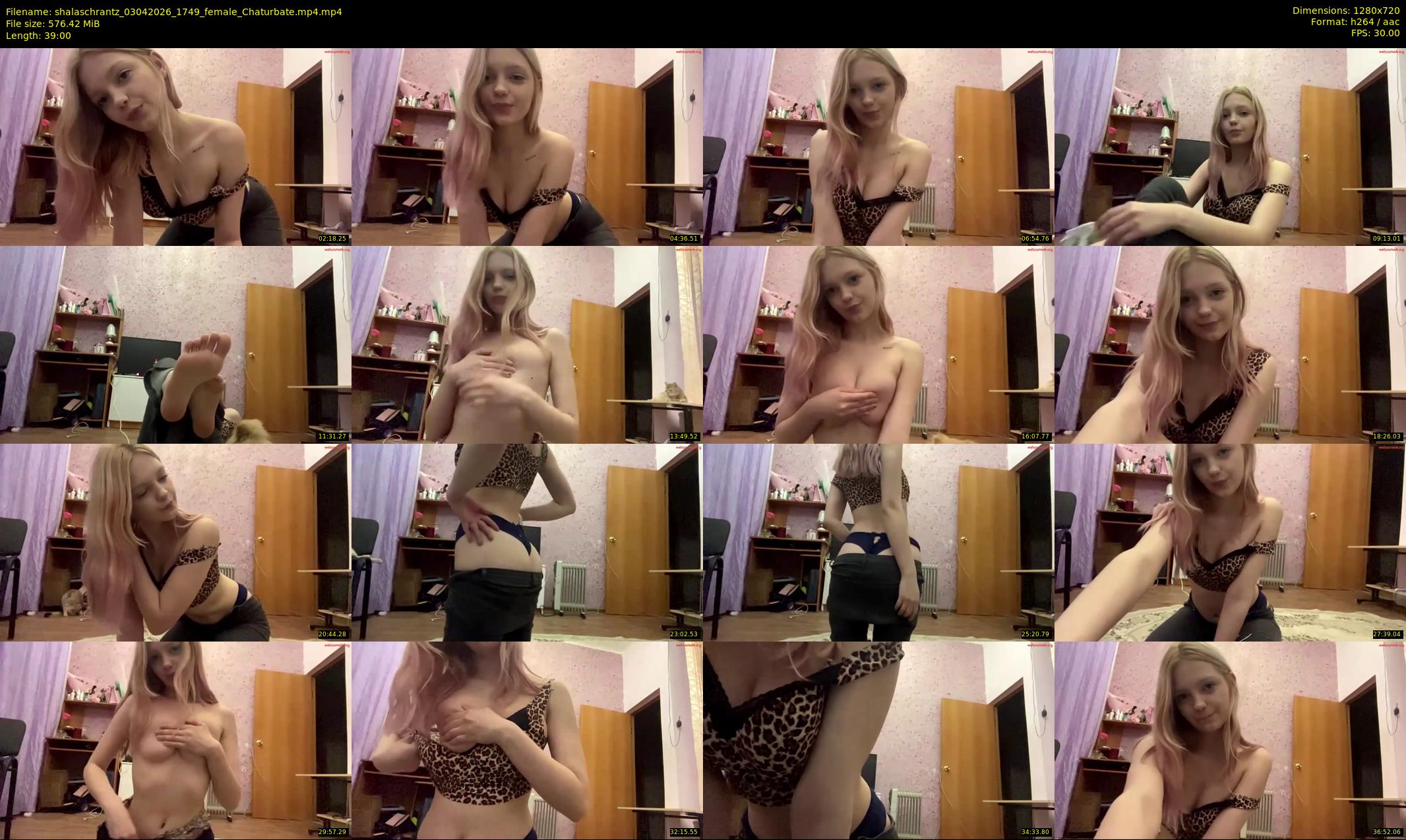 shalaschrantz — 39 minute Chaturbate female cam show recording, 720p, Apr 3, 2026