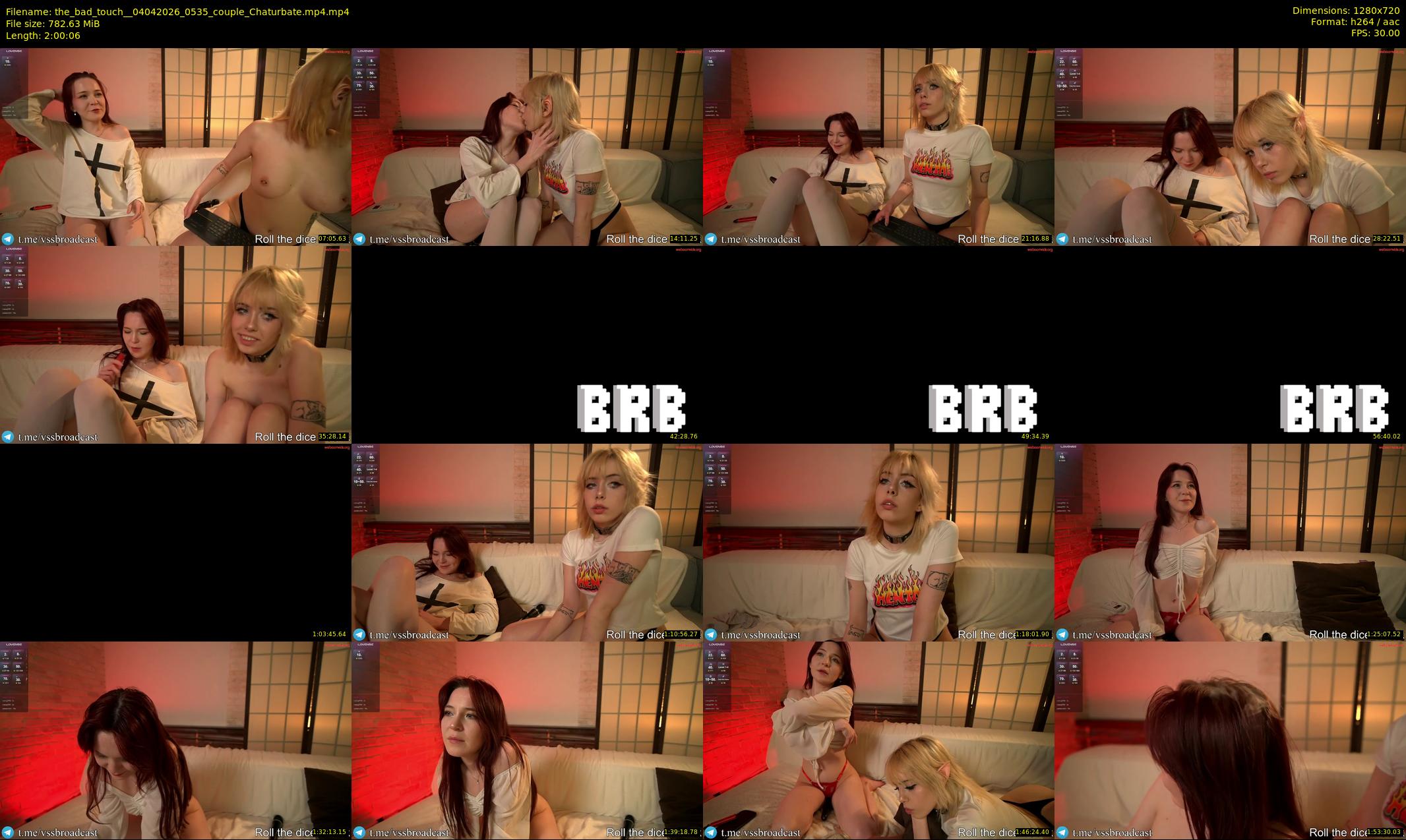 the_bad_touch_ — 121 minute Chaturbate couple cam show recording, 720p, Apr 4, 2026