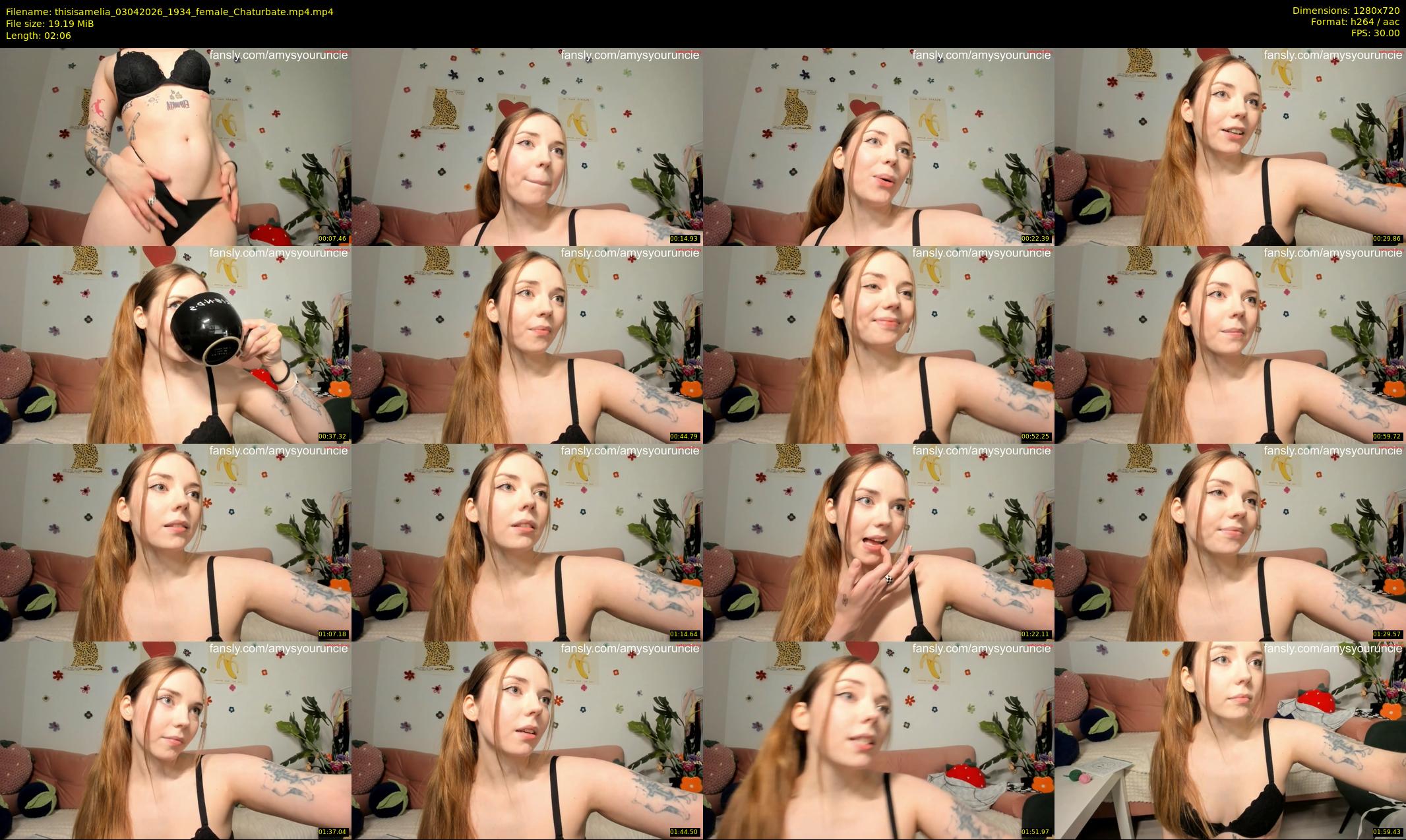 thisisamelia — 3 minute Chaturbate female cam show recording, 720p, Apr 3, 2026