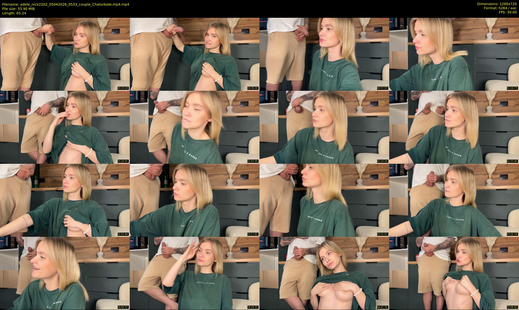 adele_nick2202 — 6 minute Chaturbate couple cam show recording, 720p, Apr 5, 2026
