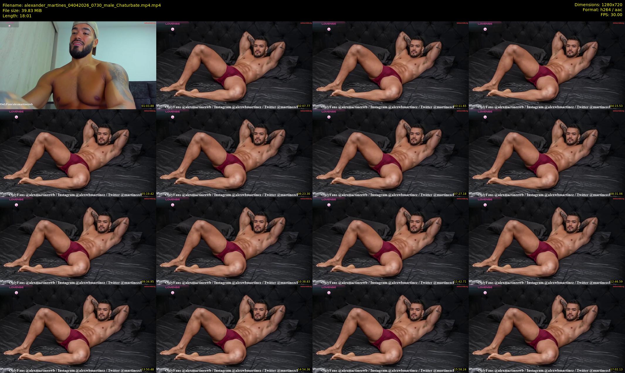 alexander_martines — 19 minute Chaturbate male cam show recording, 720p, Apr 4, 2026