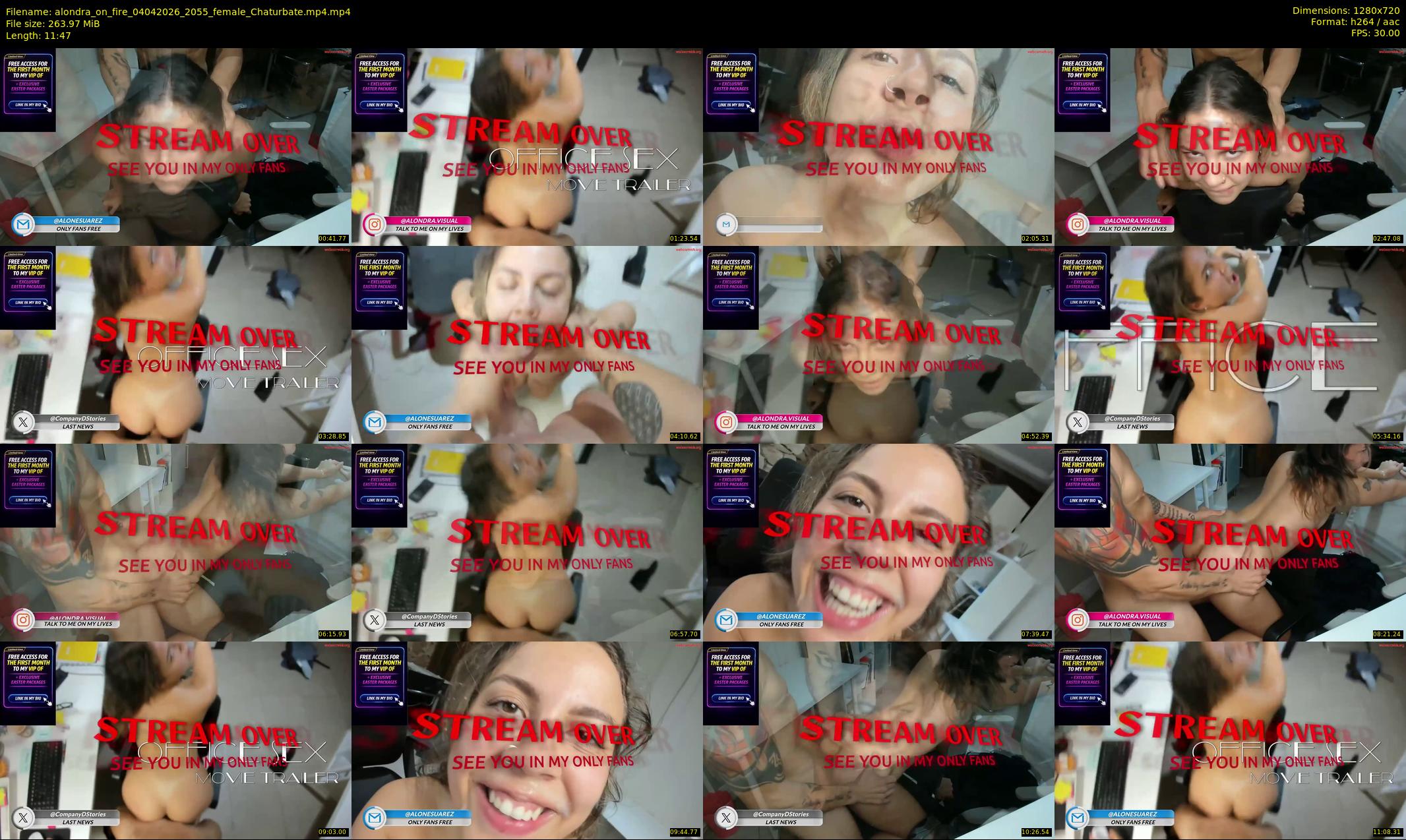 alondra_on_fire — 12 minute Chaturbate female cam show recording, 720p, Apr 4, 2026