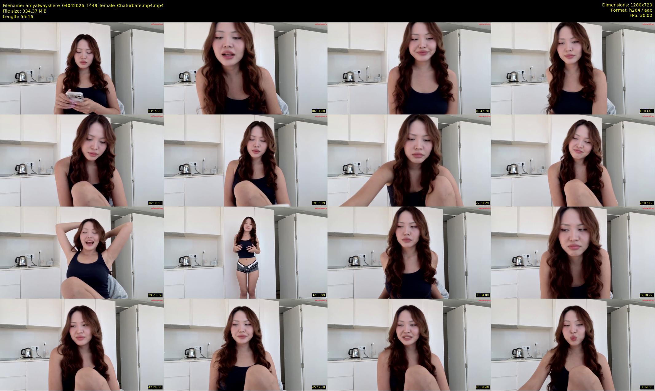 amyalwayshere — 56 minute Chaturbate female cam show recording, 720p, Apr 4, 2026