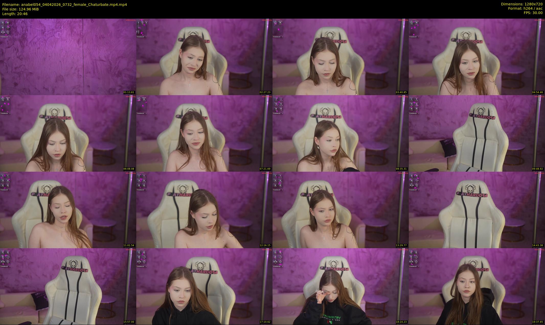 anabel054 — 21 minute Chaturbate female cam show recording, 720p, Apr 4, 2026