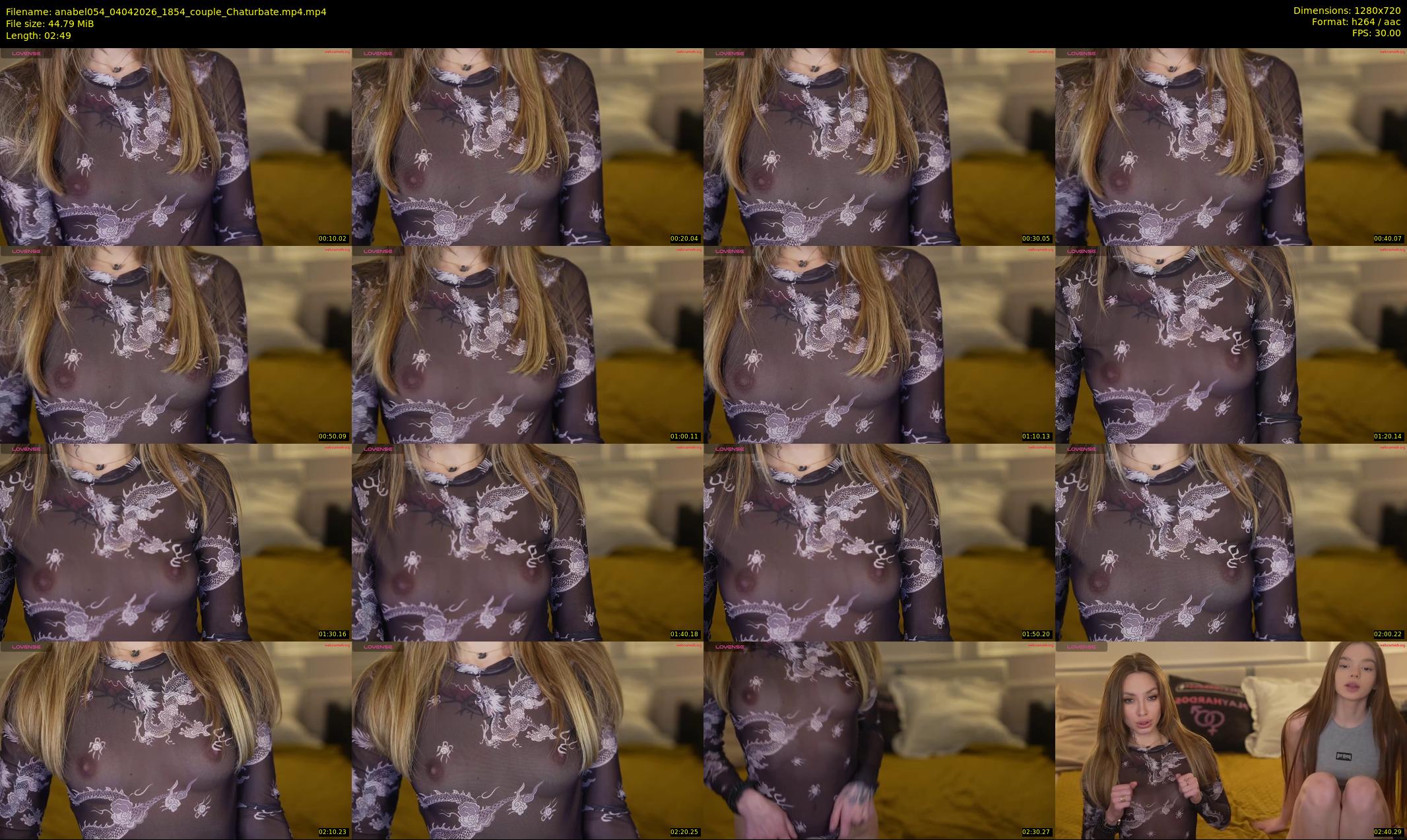 anabel054 — 3 minute Chaturbate female cam show recording, 720p, Apr 4, 2026
