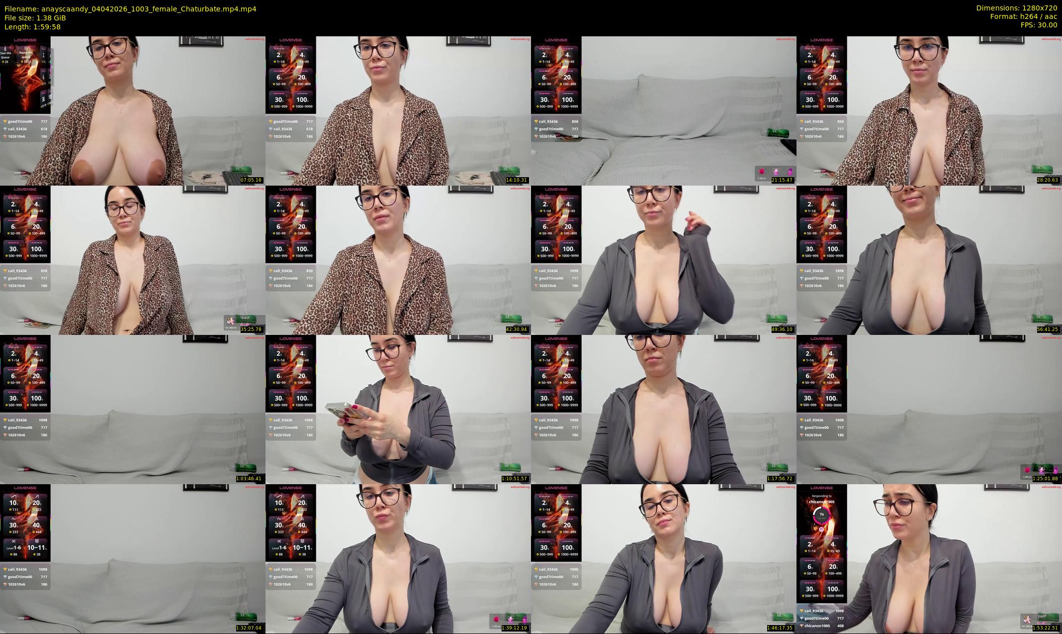 anayscaandy — 120 minute Chaturbate female cam show recording, 720p, Apr 4, 2026