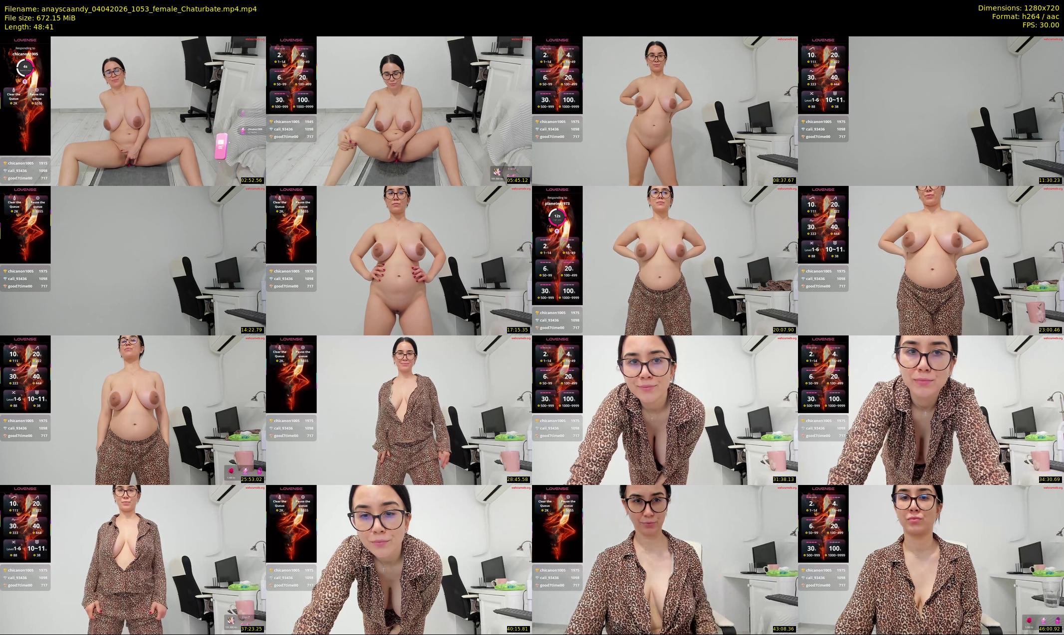 anayscaandy — 49 minute Chaturbate female cam show recording, 720p, Apr 4, 2026