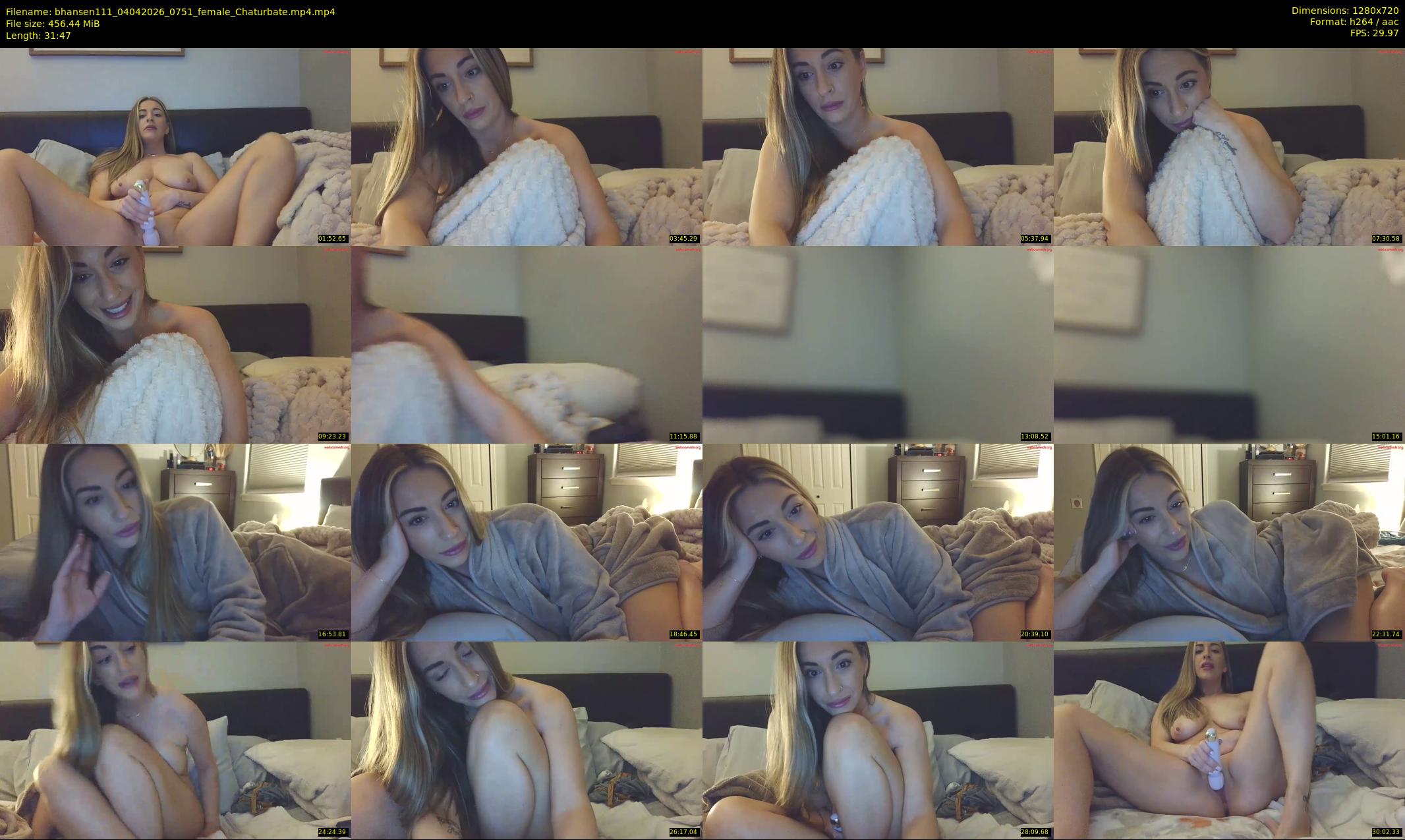 bhansen111 — 32 minute Chaturbate female cam show recording, 720p, Apr 4, 2026