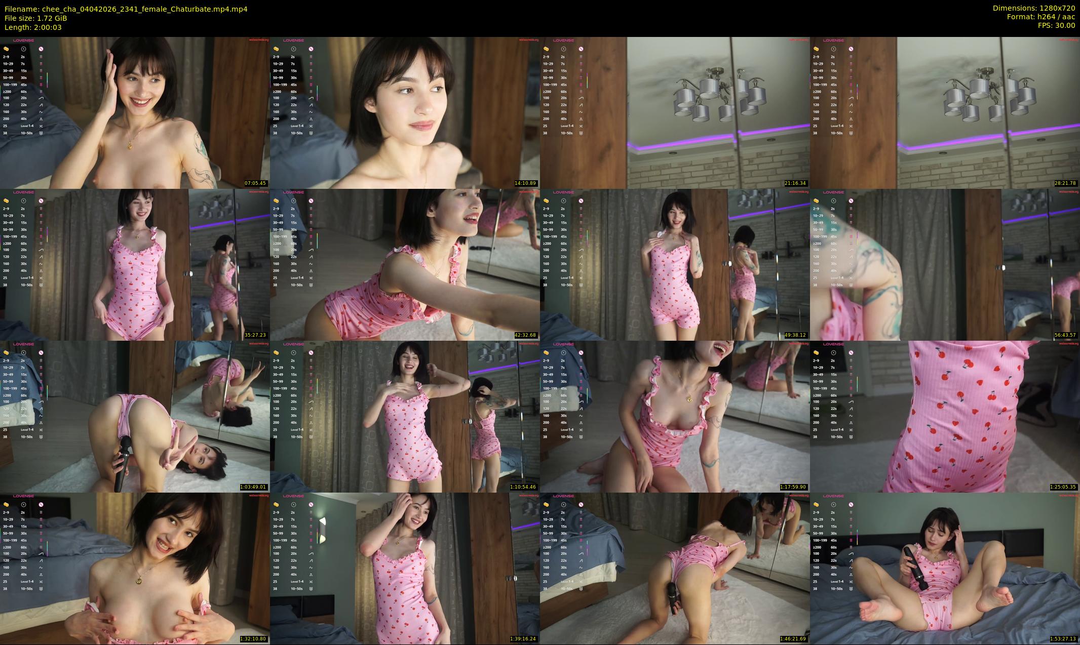 chee_cha — 121 minute Chaturbate female cam show recording, 720p, Apr 4, 2026